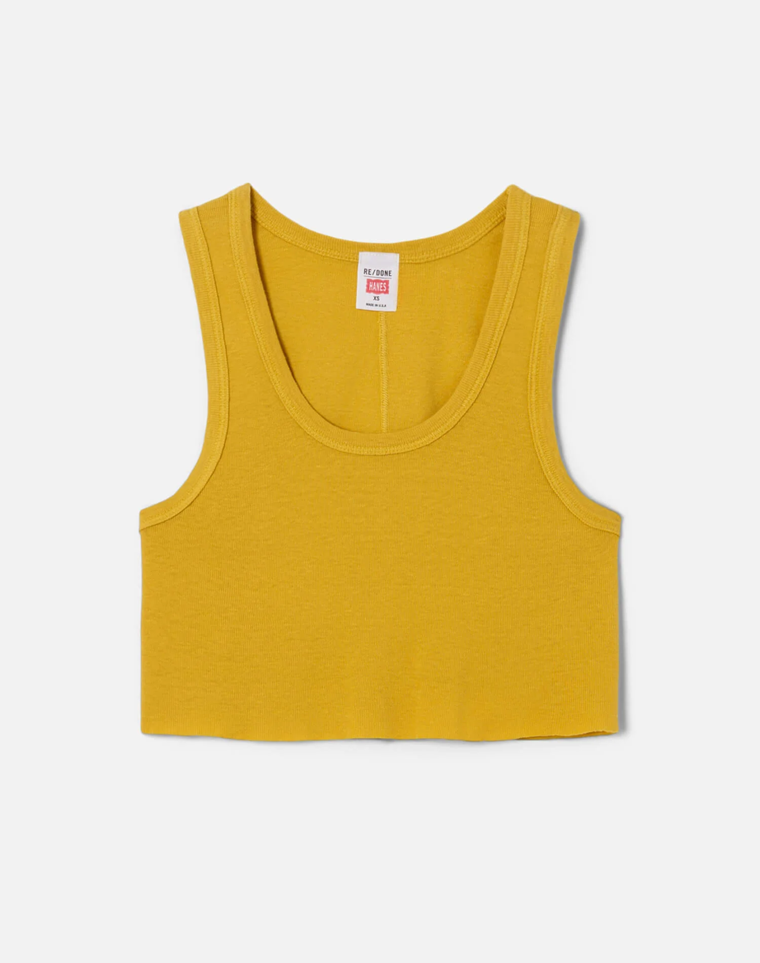Cropped 60s Tank - Faded Dandelion - 1