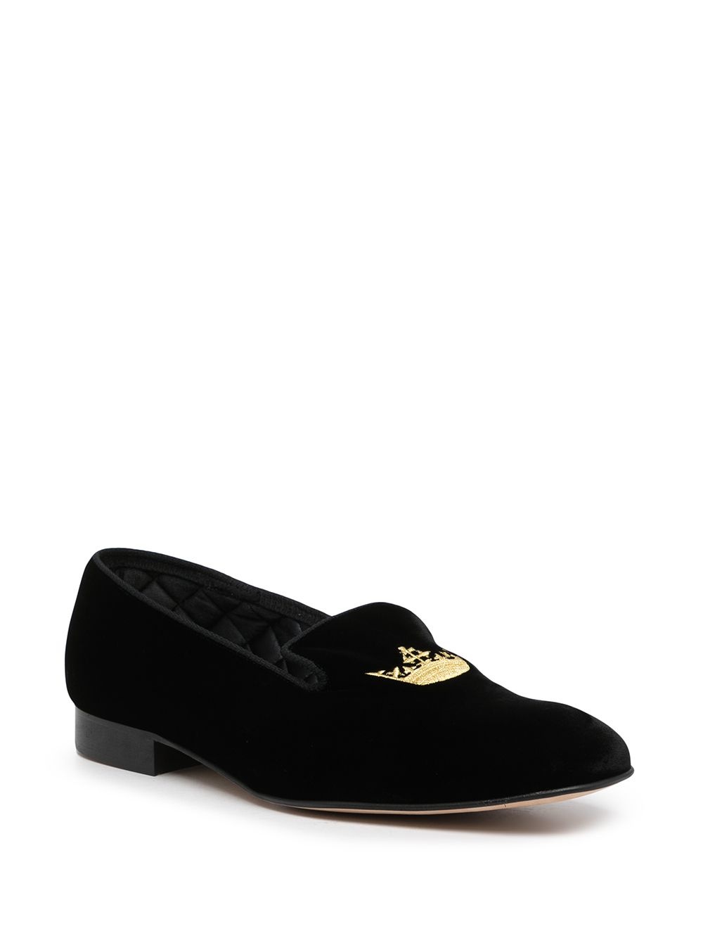 Sovereign Crown velvet loafers - 2