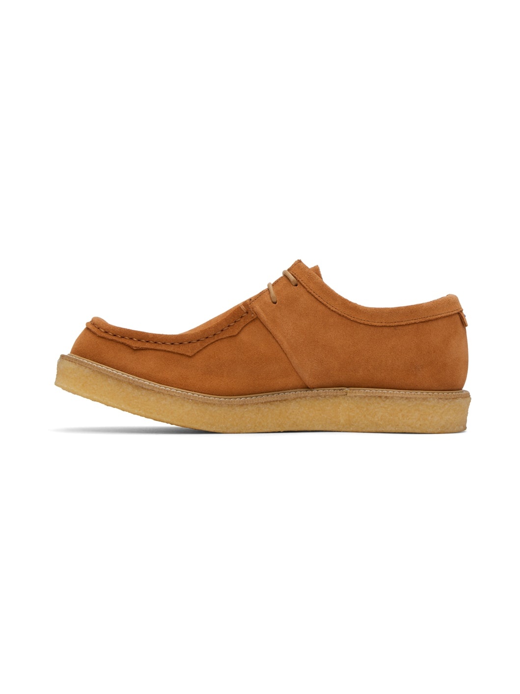 Orange Lace-Up Oxfords - 3