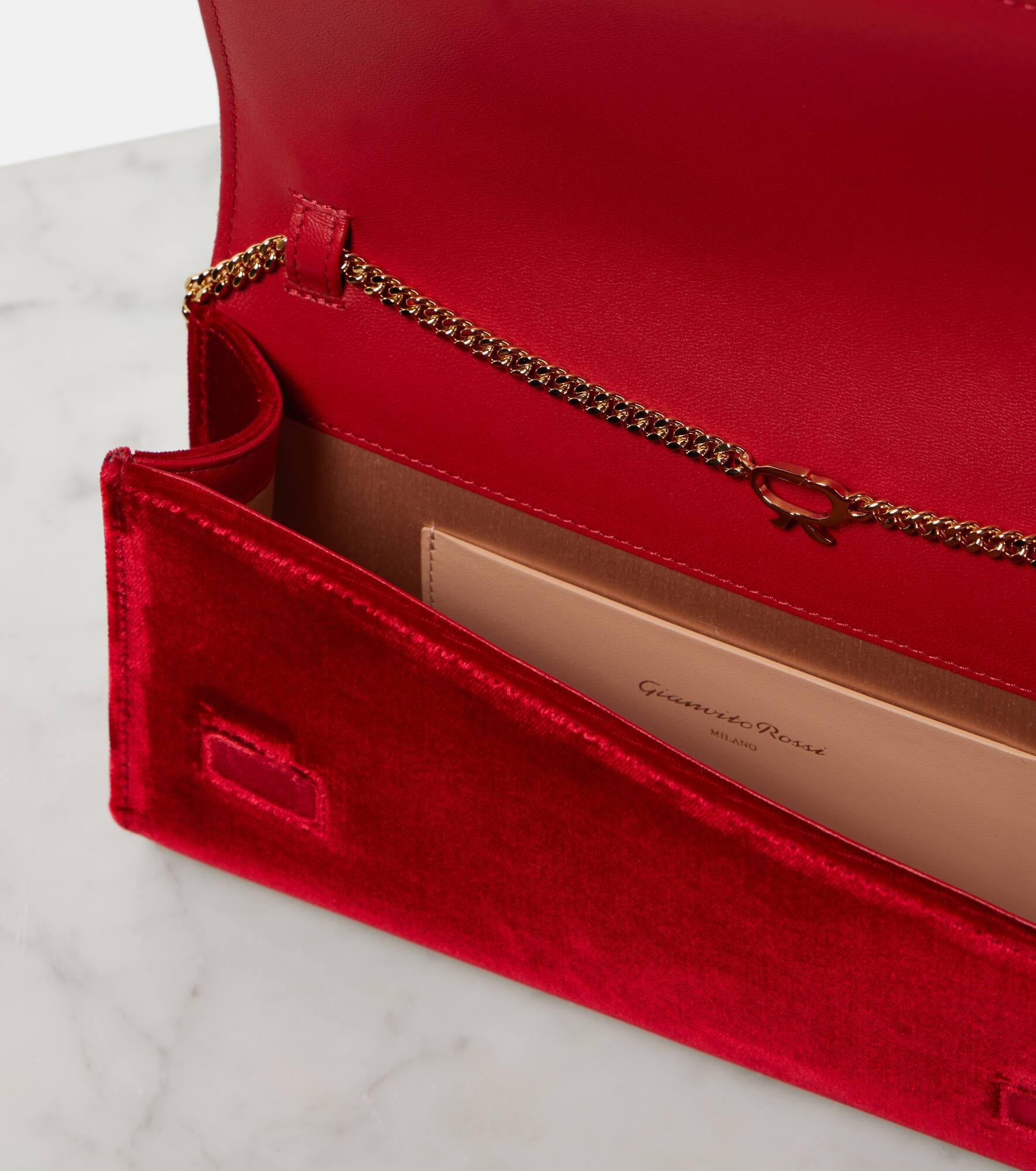 Jaipur Mini embellished velvet clutch - 3