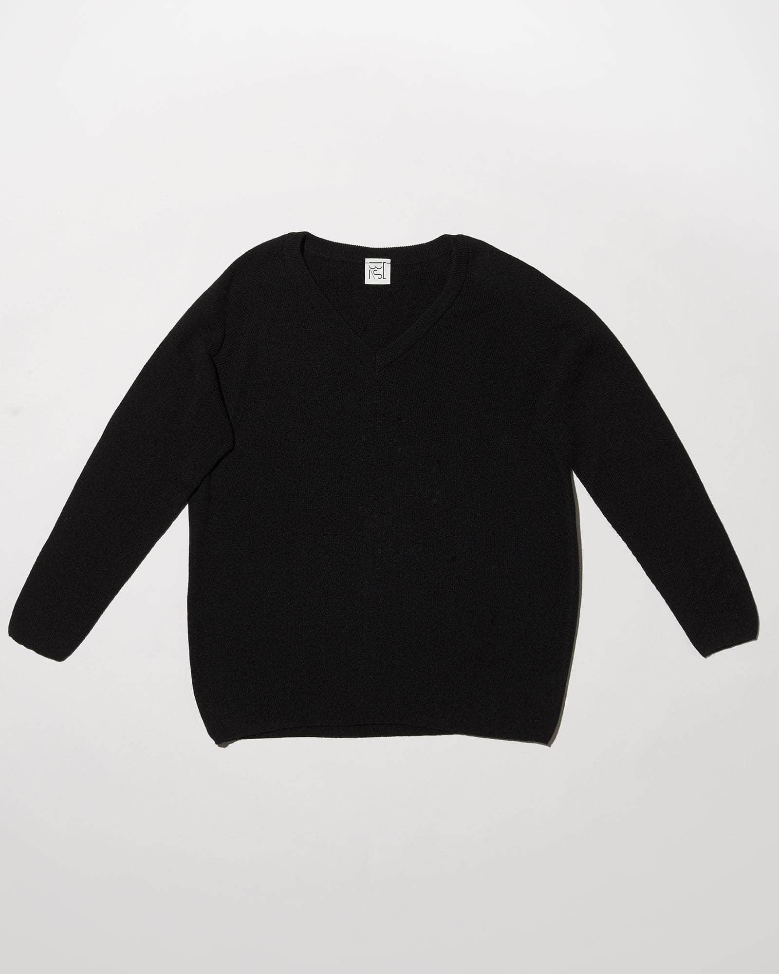 Danube V Neck Sweater - Organic Cotton Knit - 5