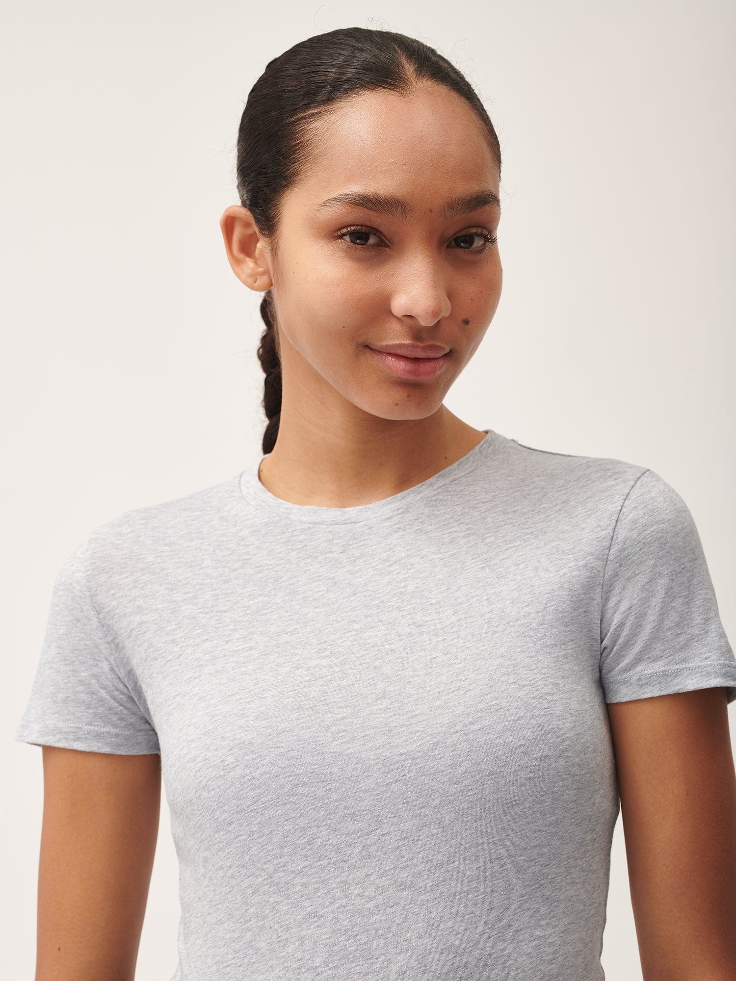 Women's 365 Cotton-Stretch T-shirt - Grey Marl - 4