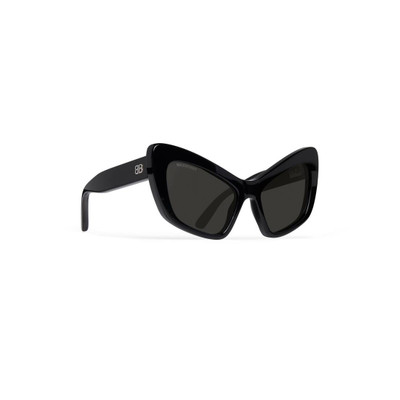 BALENCIAGA Women's Monaco Cat Sunglasses in Black outlook