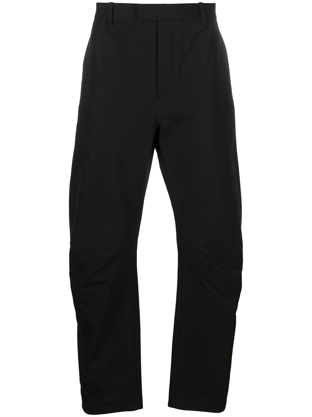 cotton straight-leg trousers - 1