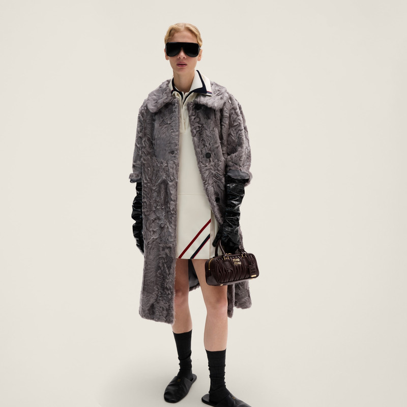 Miu Miu Mohair fabric mini-dress outlook