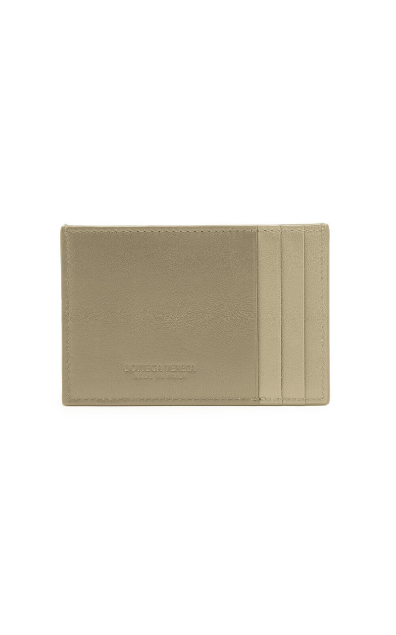Bottega Veneta Intecciato Leather Card Case yellow outlook