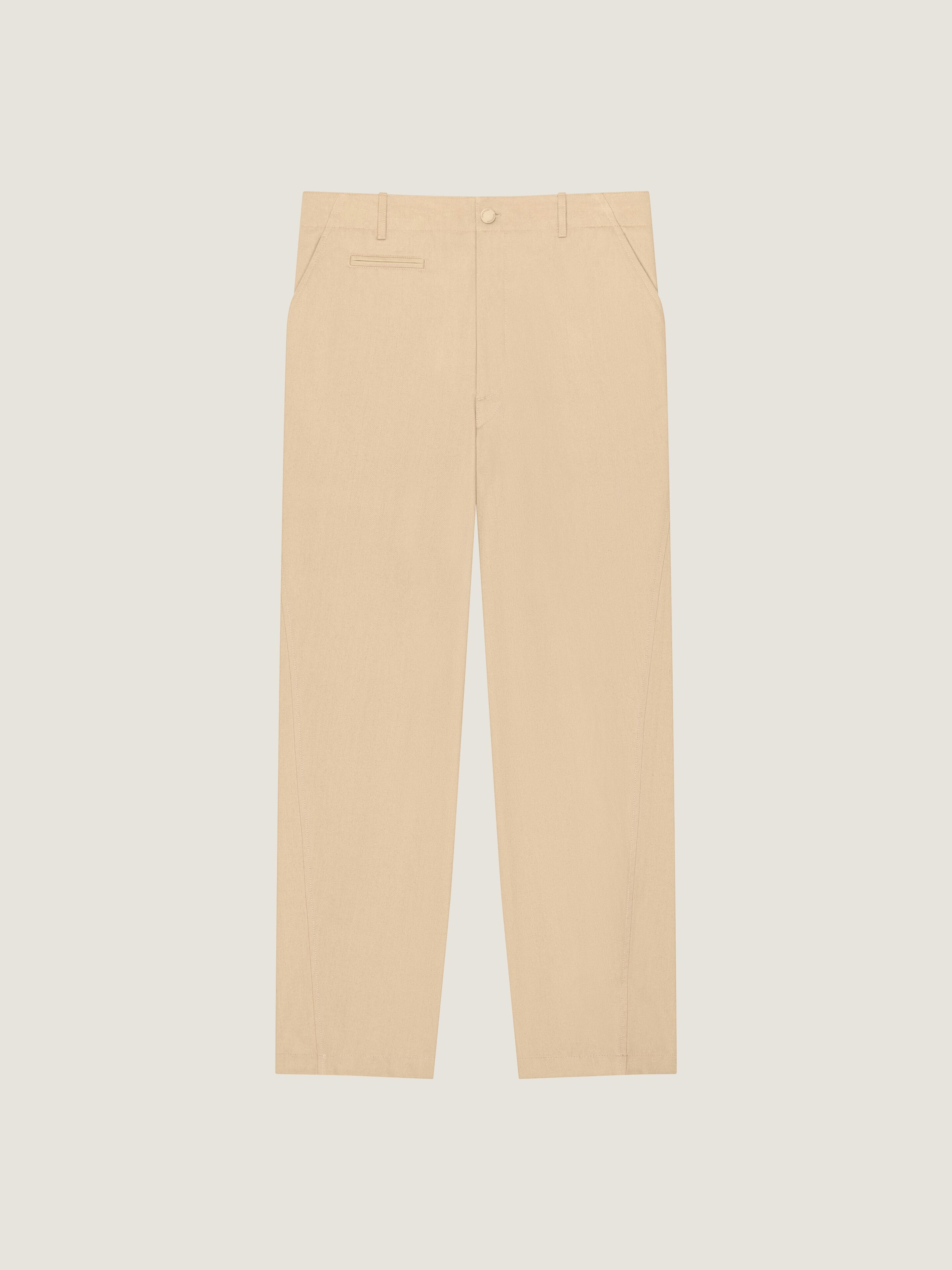 FITTED CHINO TROUSERS IN COTTON - 1