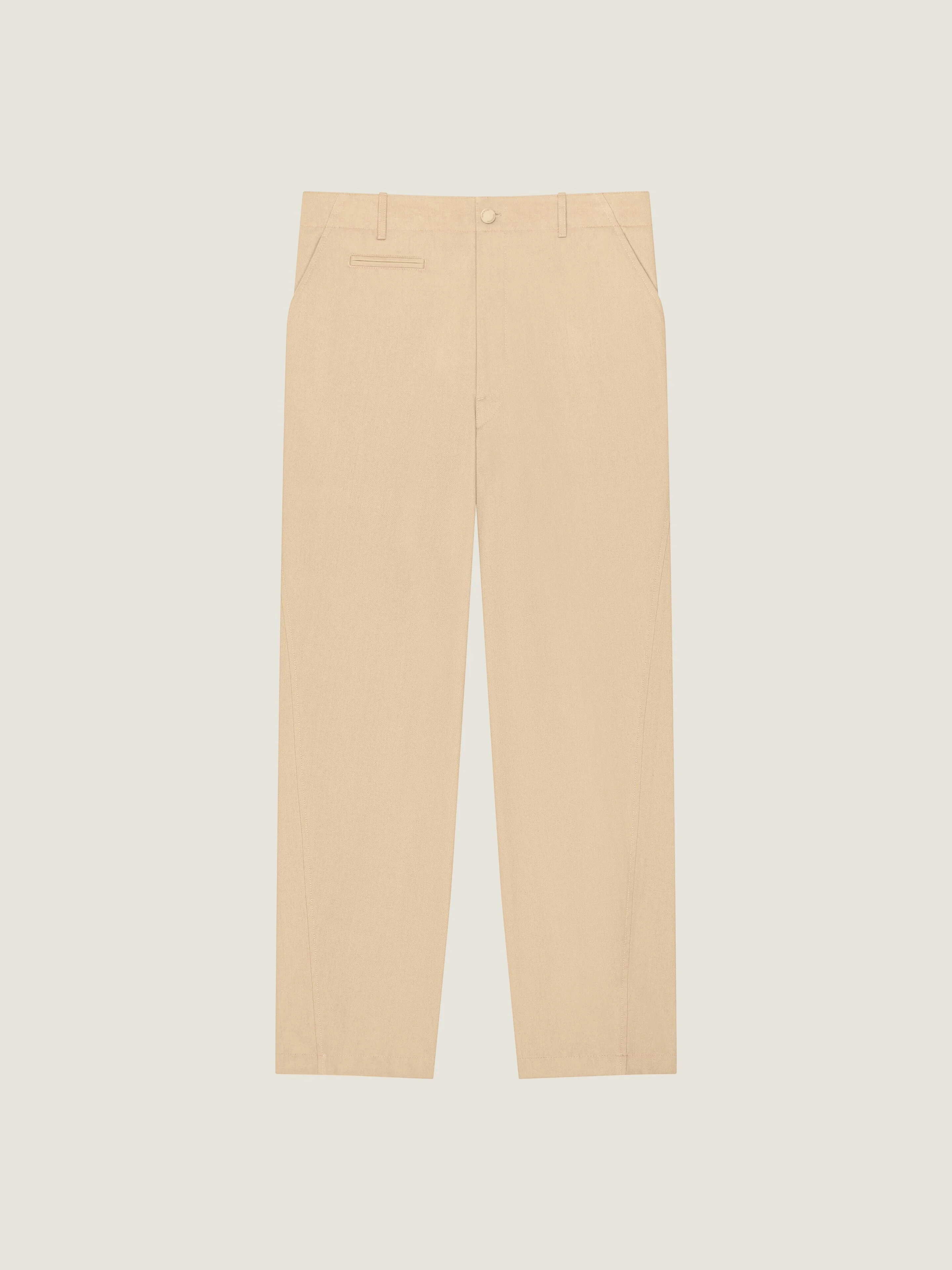 FITTED CHINO TROUSERS IN COTTON - 1
