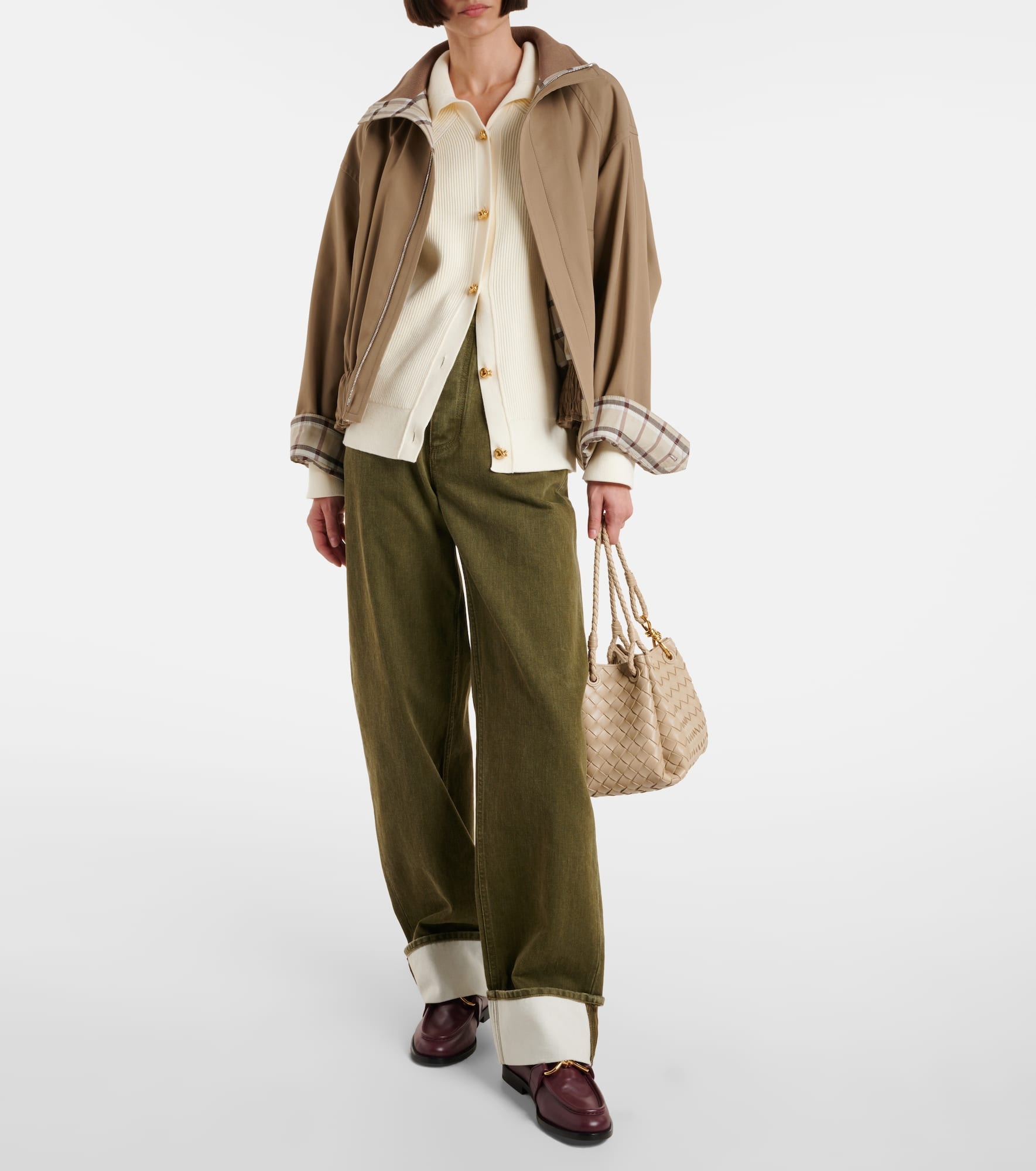 Parachute Medium leather tote bag - 5