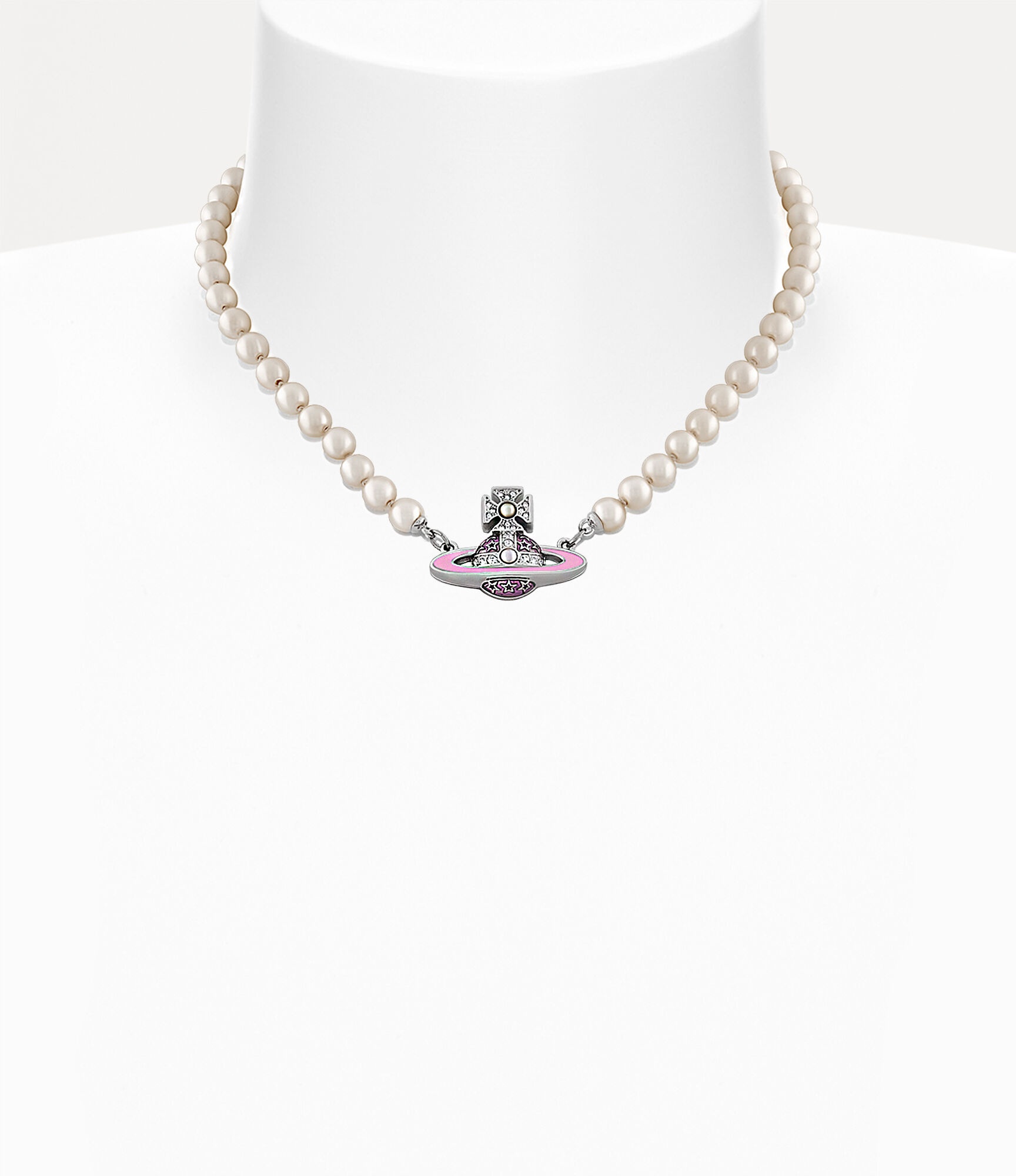 ★Vivienne Westwood★ Vivienne Westwood Necklace Roxanne Gol Vivienne Westwood Gold Roxanne Necklace | ssense | REVERSIBLE