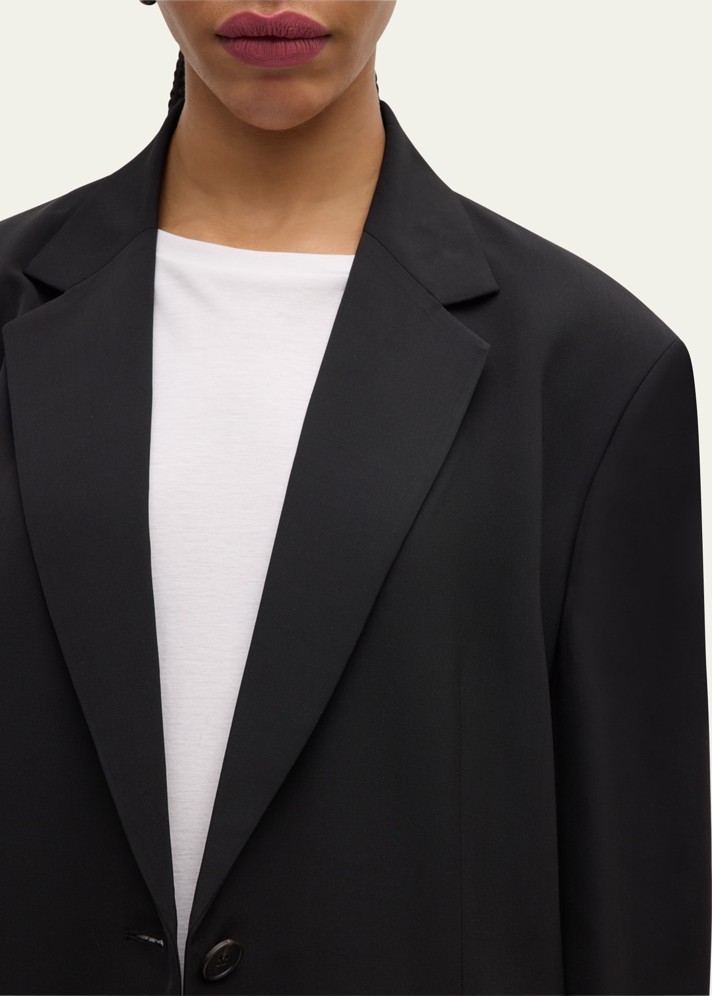 Obine Oversized Single-Breasted Jacket - 5