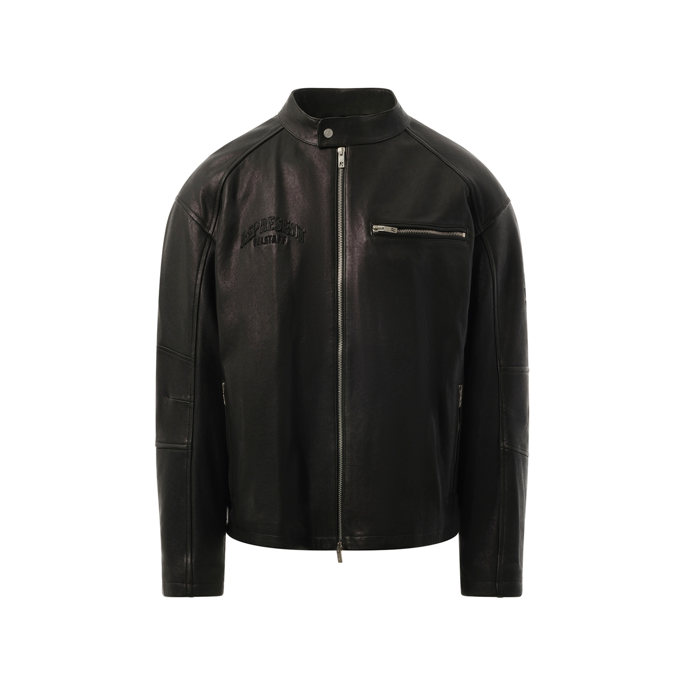 Belstaff Leather Race Jacket in Black - 2