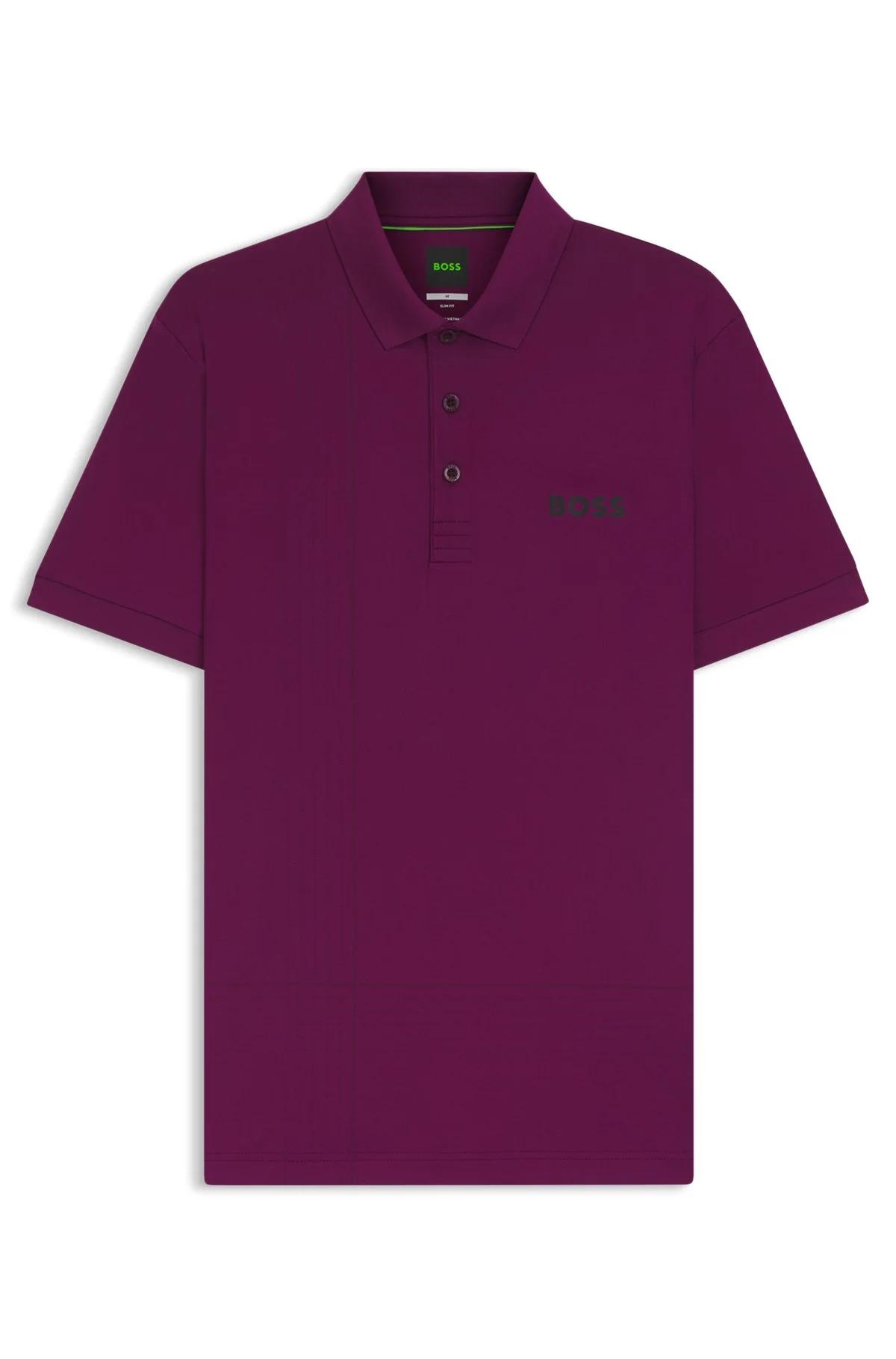 ACTIVE QUICK-DRY POLO SHIRT WITH CHECK ARTWORK - 1