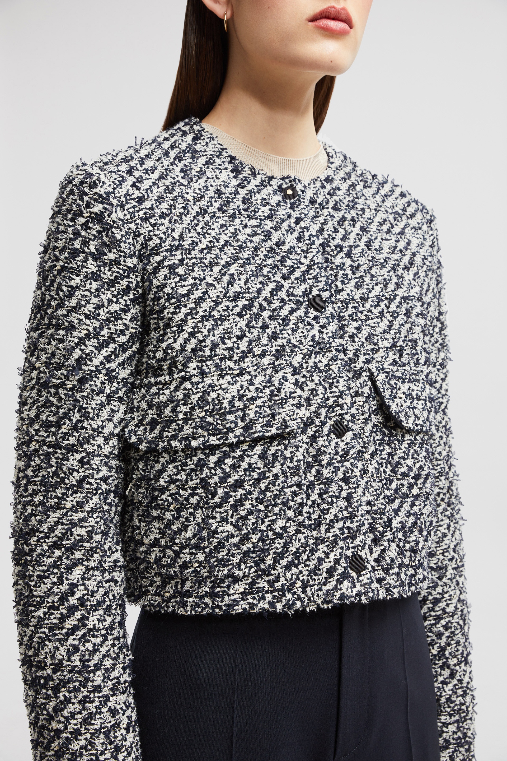 Dauphin Tweed Short Down Jacket - 7