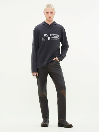 courrèges PRINTED HOODIE T-SHIRT outlook