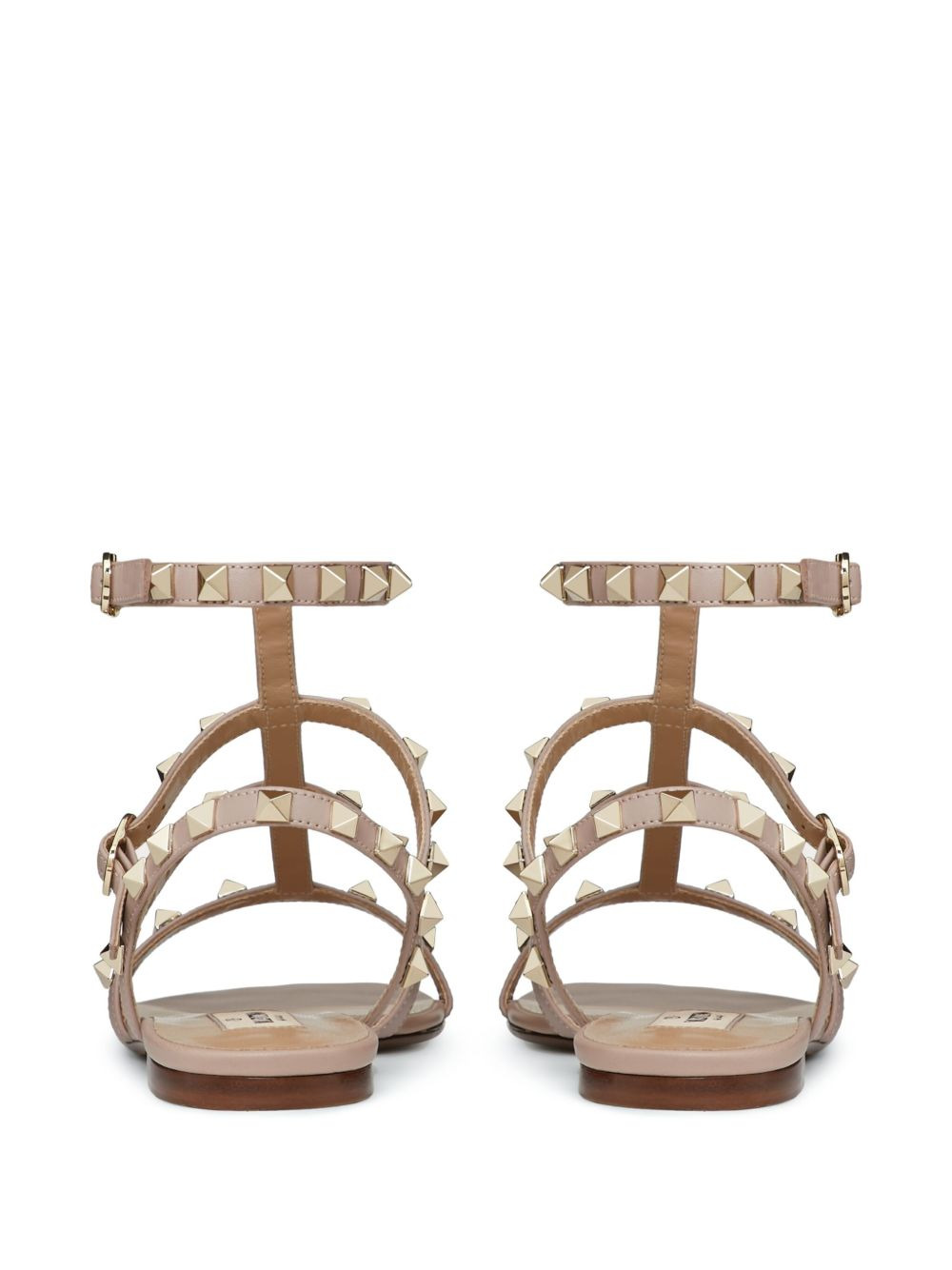 Rockstud ankle strap sandals - 3
