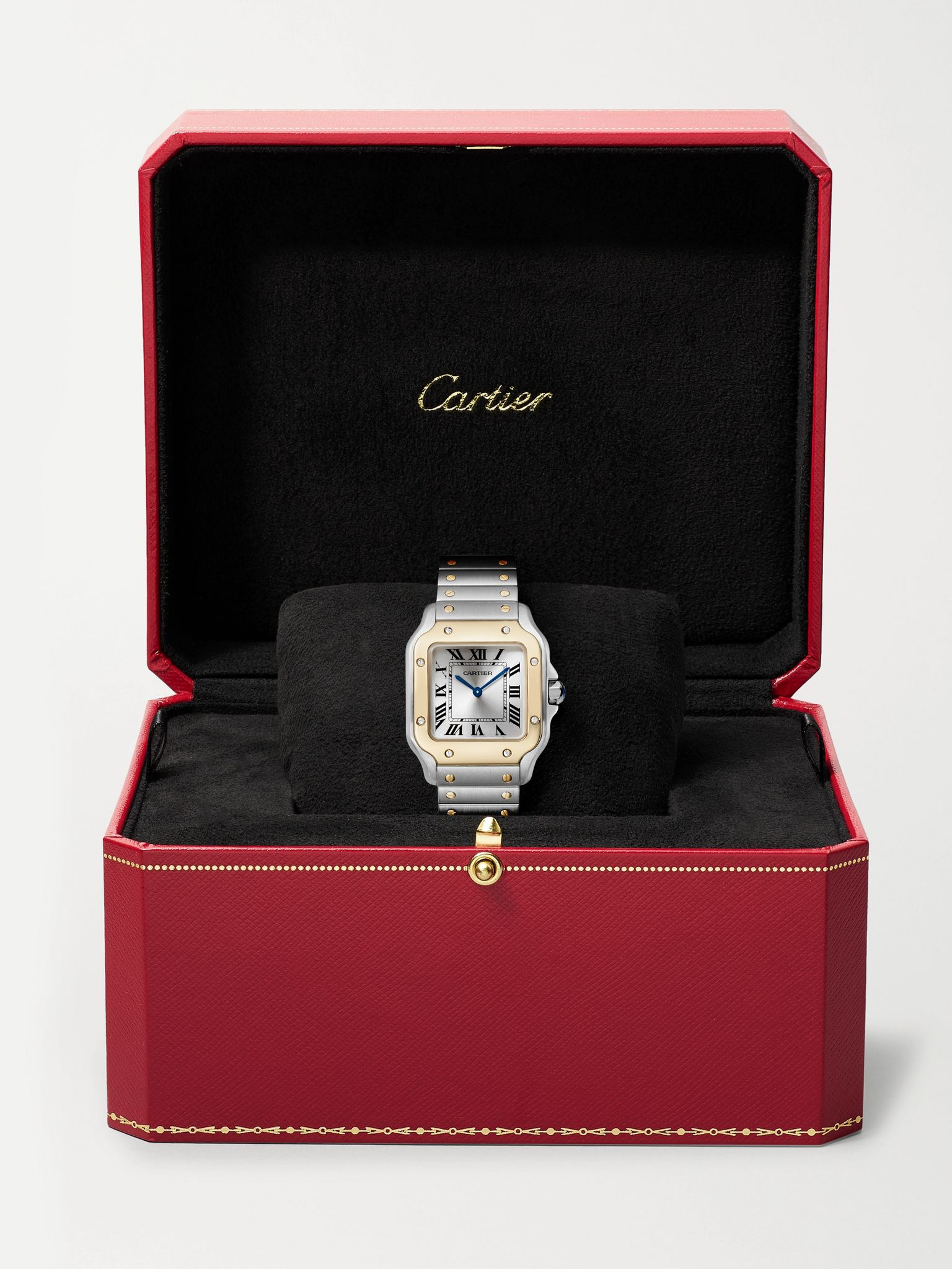 Santos de Cartier 34.5mm stainless steel and 18-karat gold watch Gold - 7