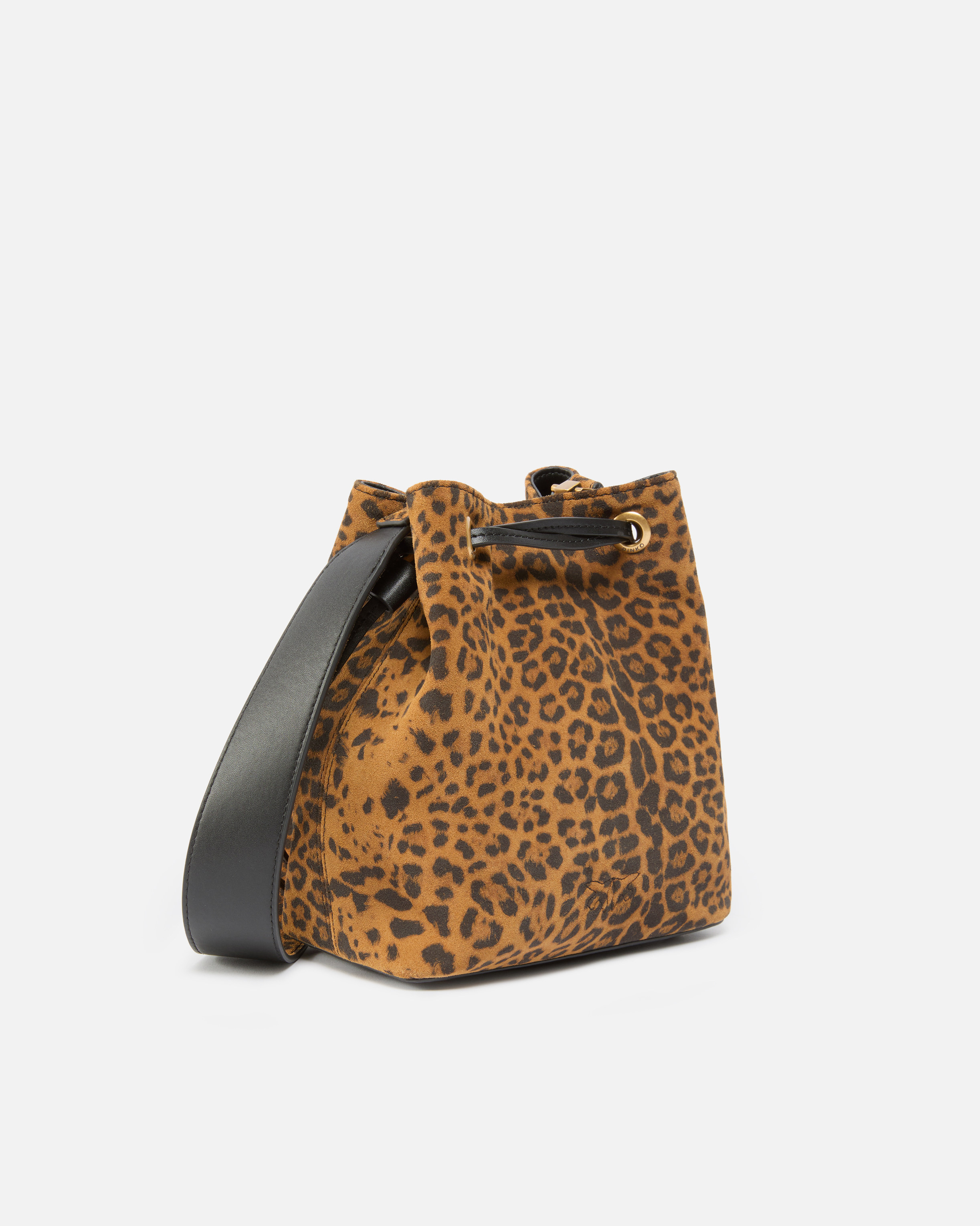 MINI BUCKET BAG IN LEOPARD SUEDE - 2