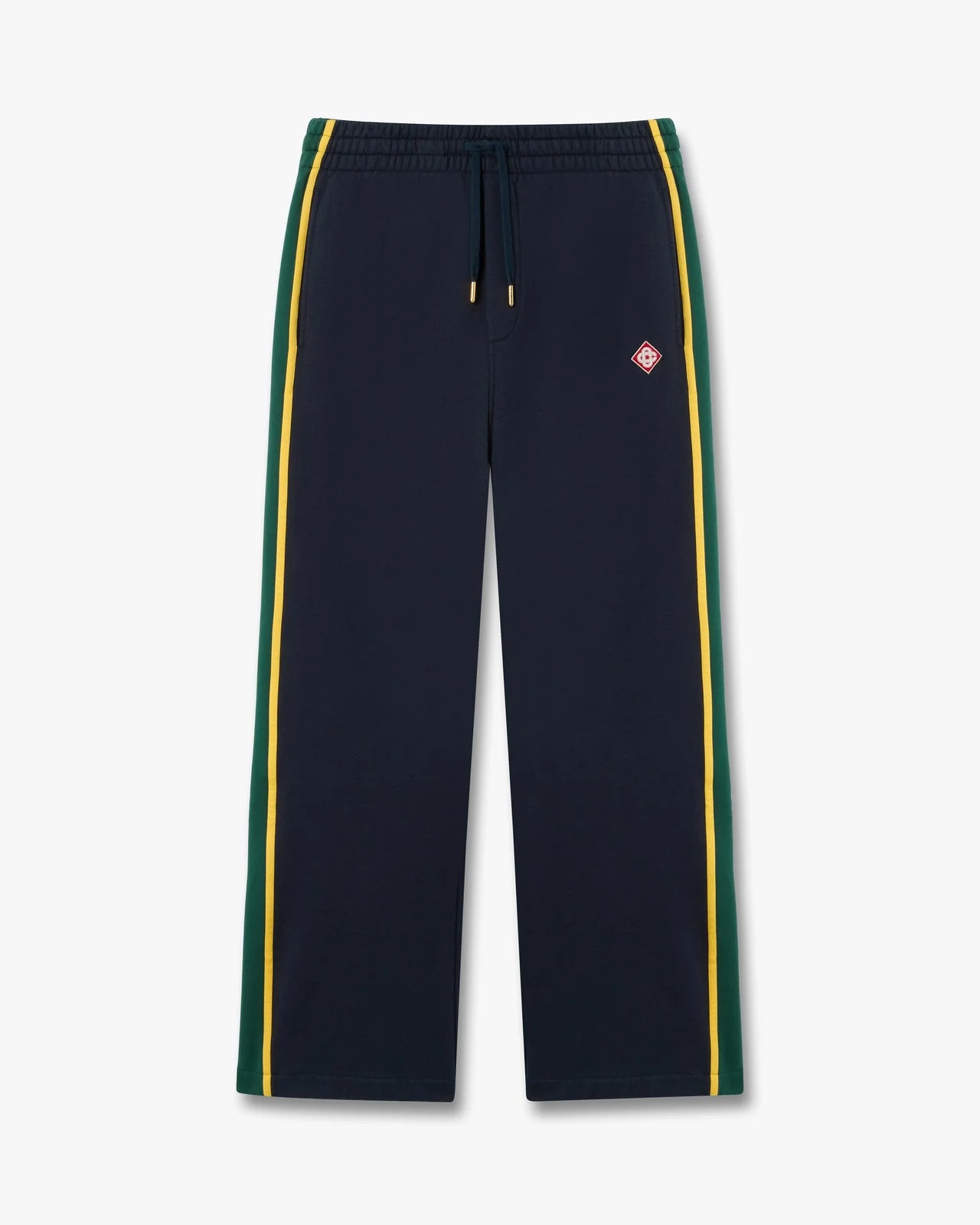 Navy & Green Panelled Sweatpants | Casablanca Paris - 1