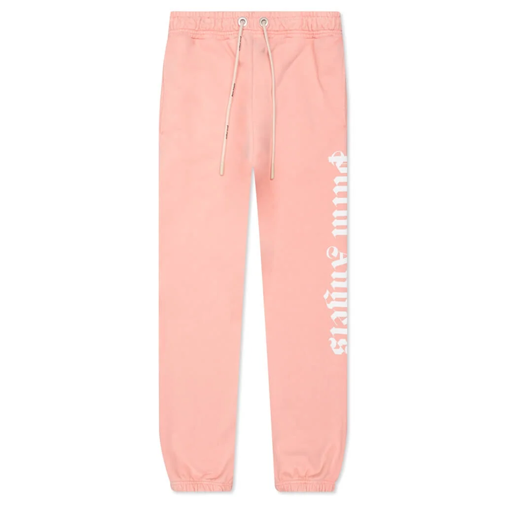 Side Logo Sweatpants Fluorescent Salmon - 1