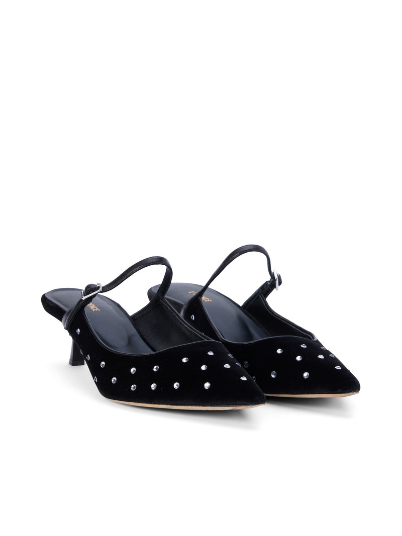 Edith Velvet Mule 2