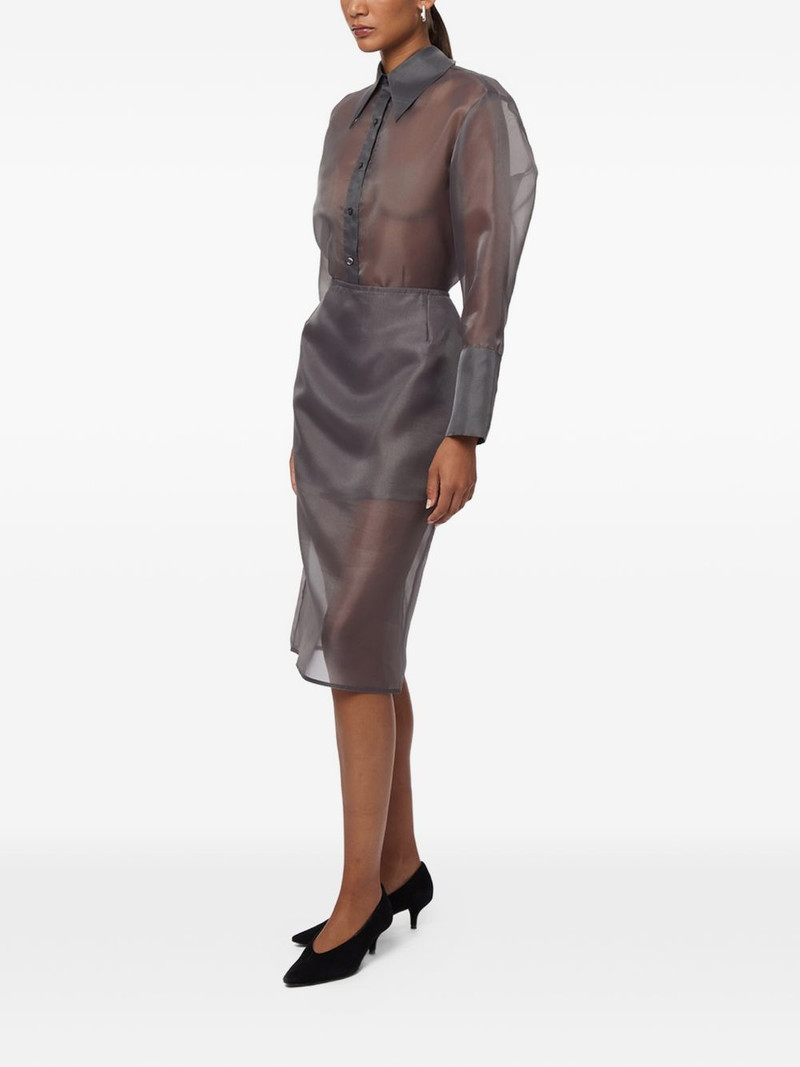 Tyra organza midi skirt 5
