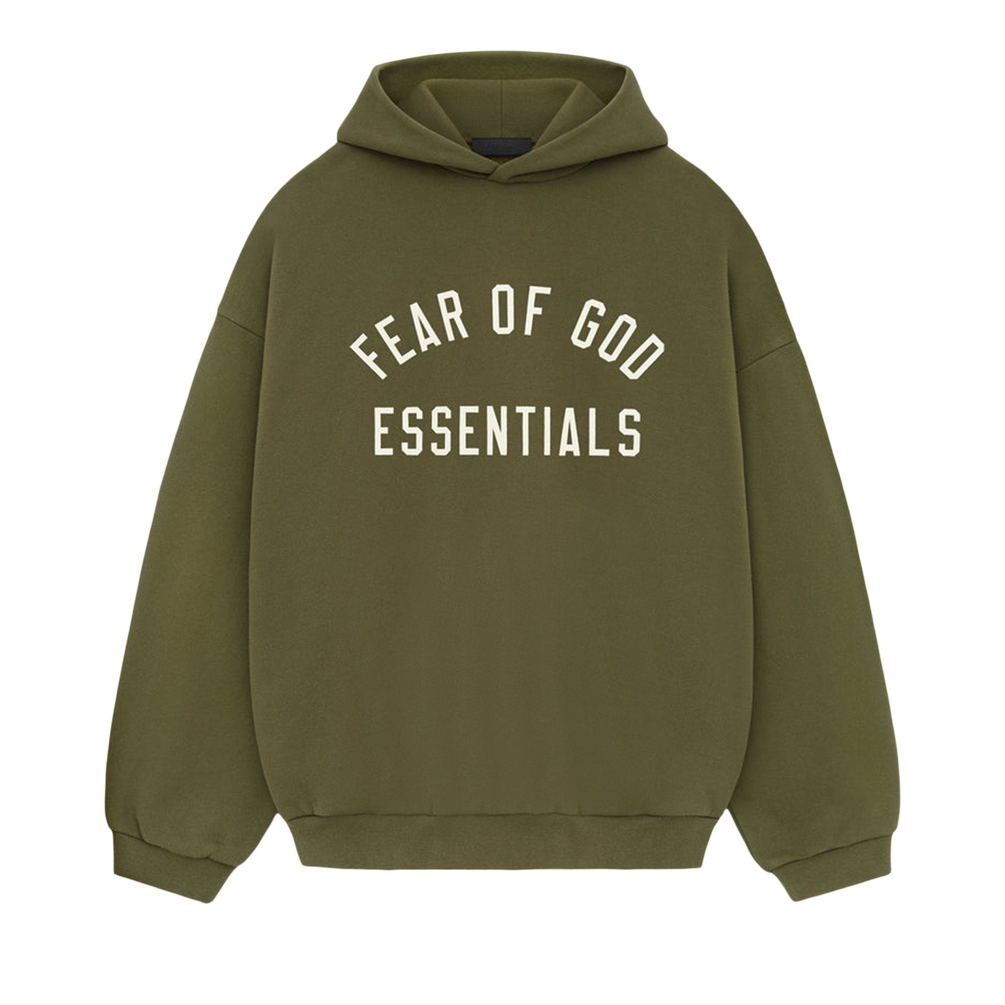 Fear of God Essentials Fleece Hoodie 'Military' - 1