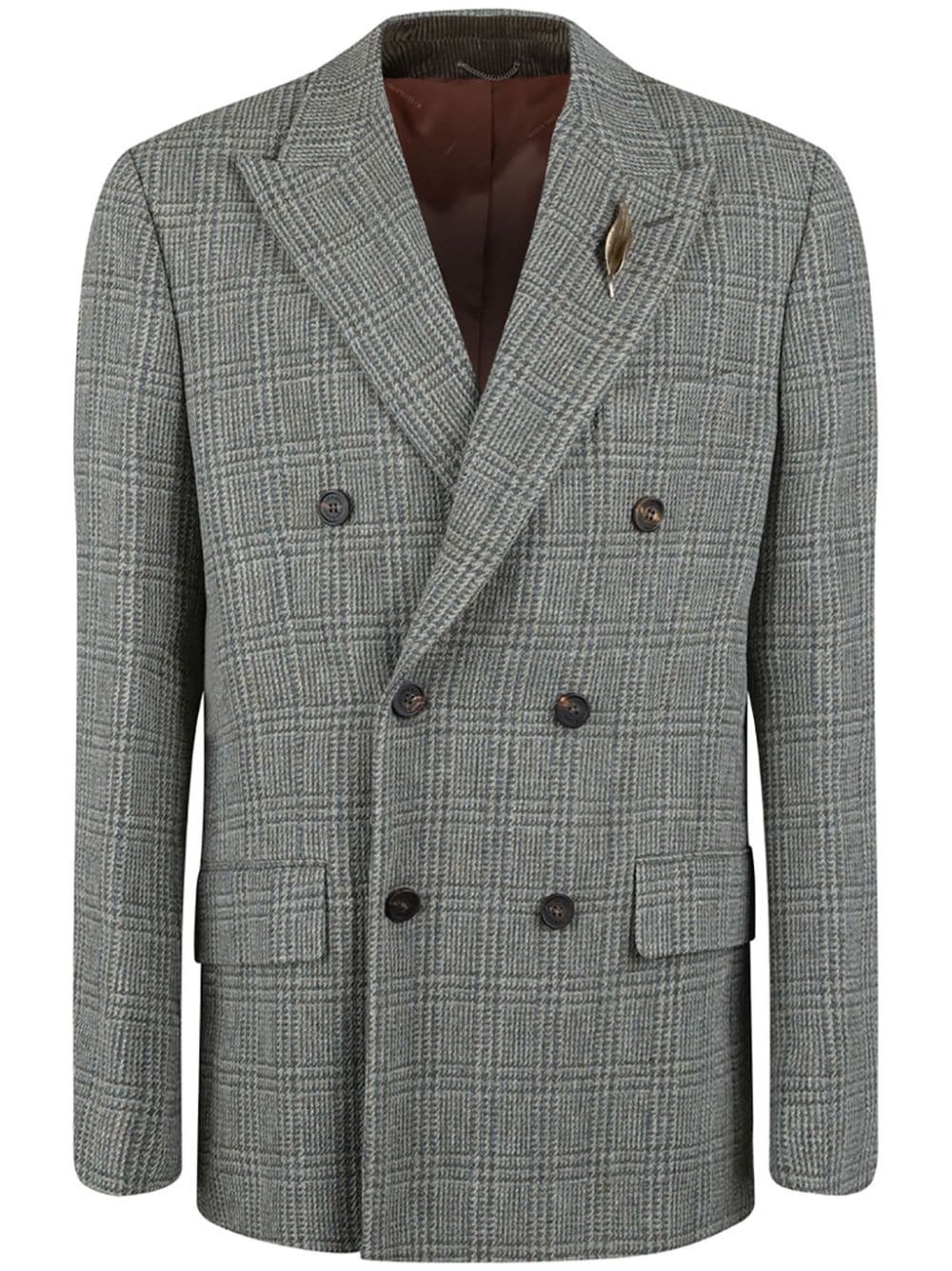 checked blazer - 1