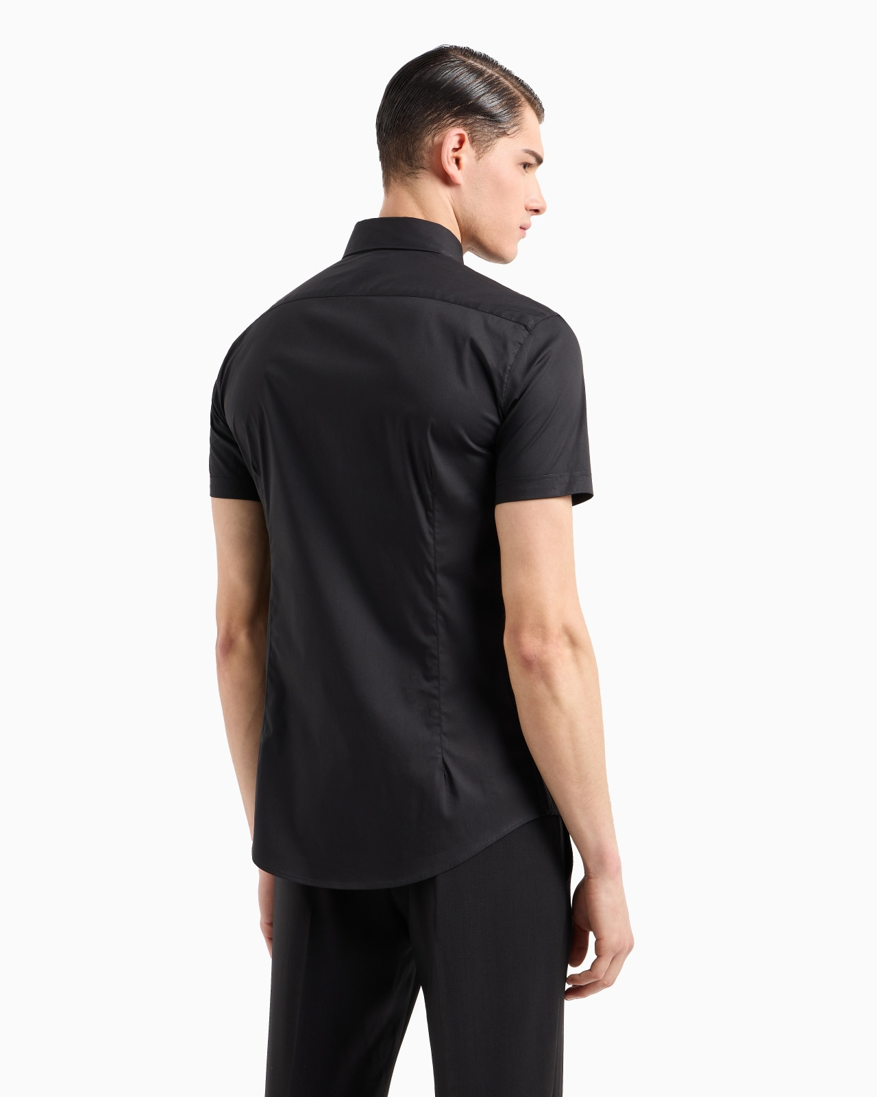 Short-sleeved, stretch nylon-blend shirt - 3