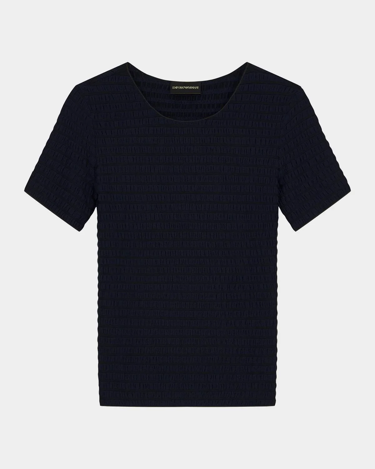 Slim-Fit Textured Jacquard Jersey Top - 1