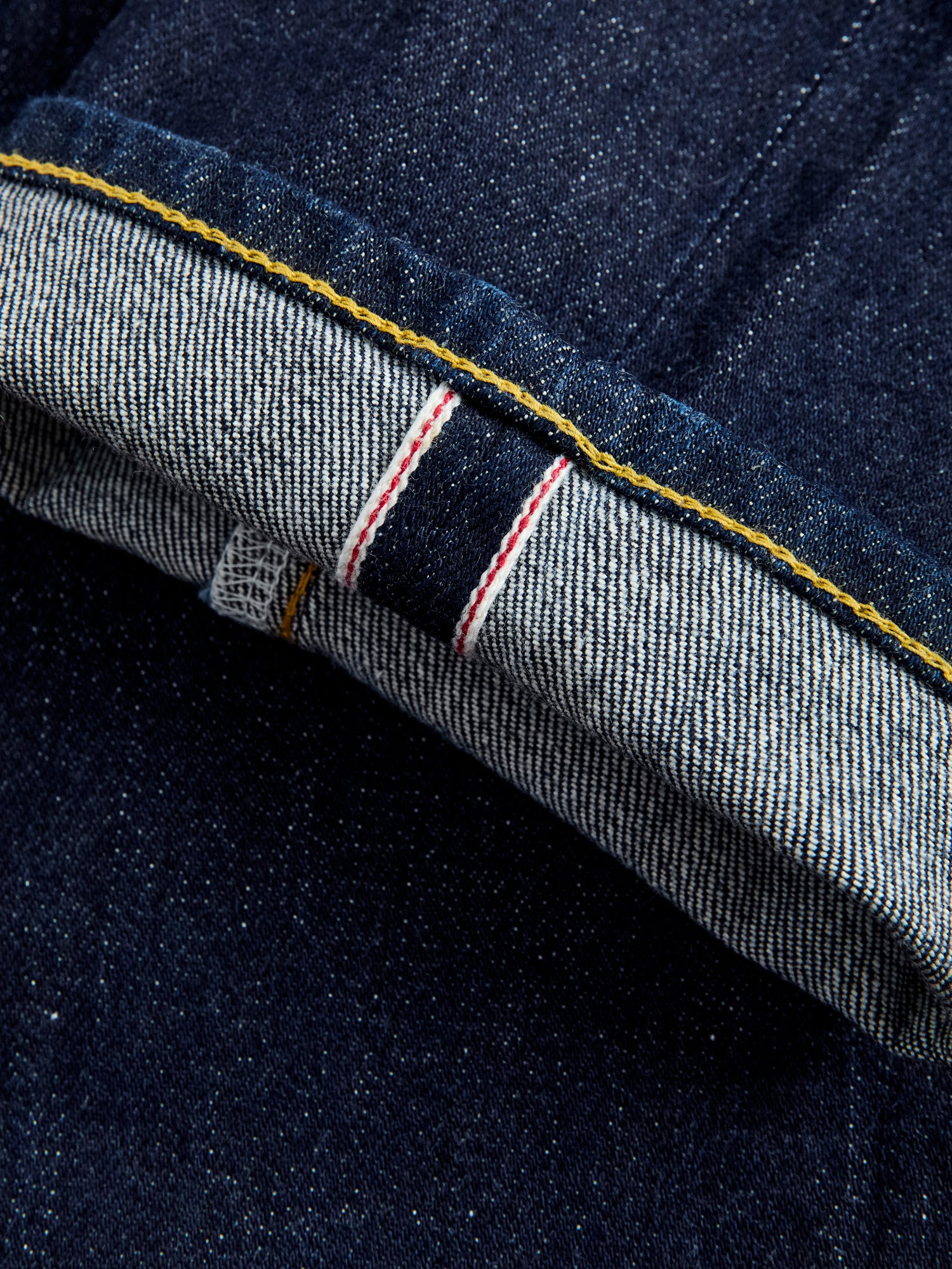 11.8oz Indigo Stretch Selvedge Denim - Tapered Fit - 8