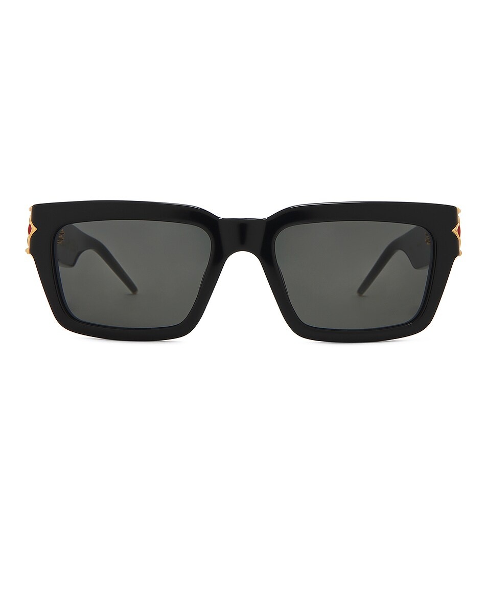 Gold Plated Monogram Plaque Sunglasses - 1