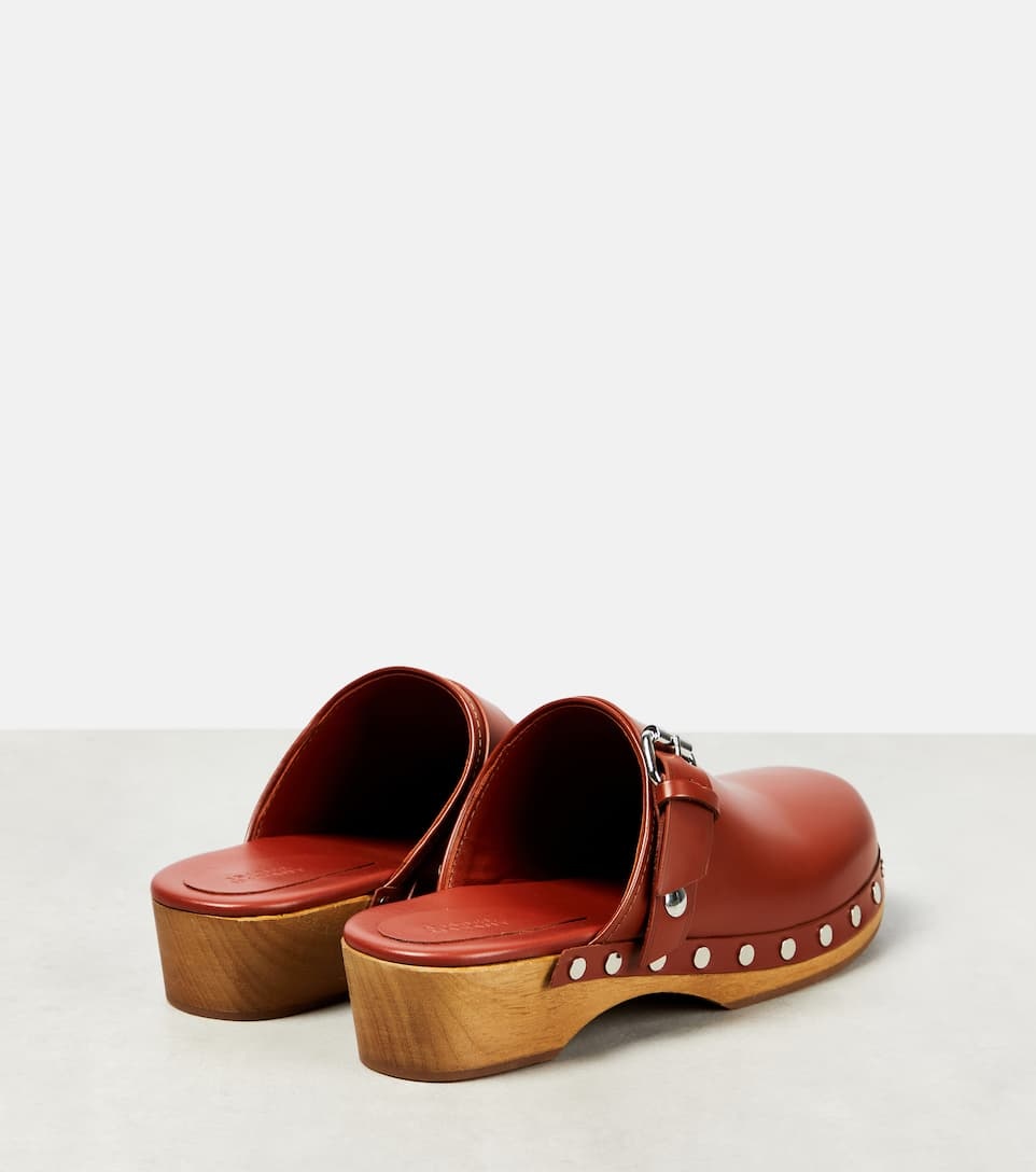 Thalie leather clogs - 3