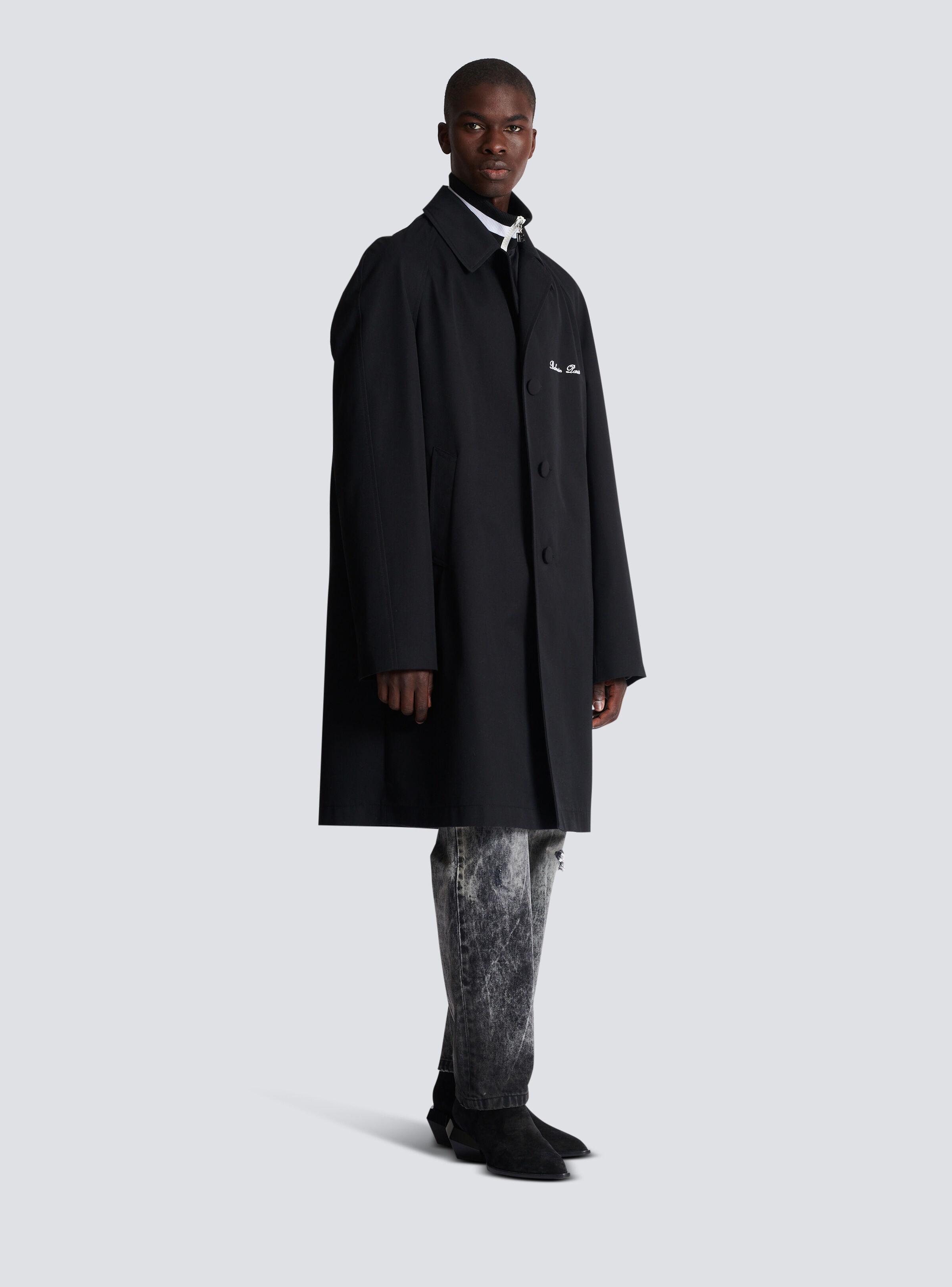 Balmain Signature car coat - 3