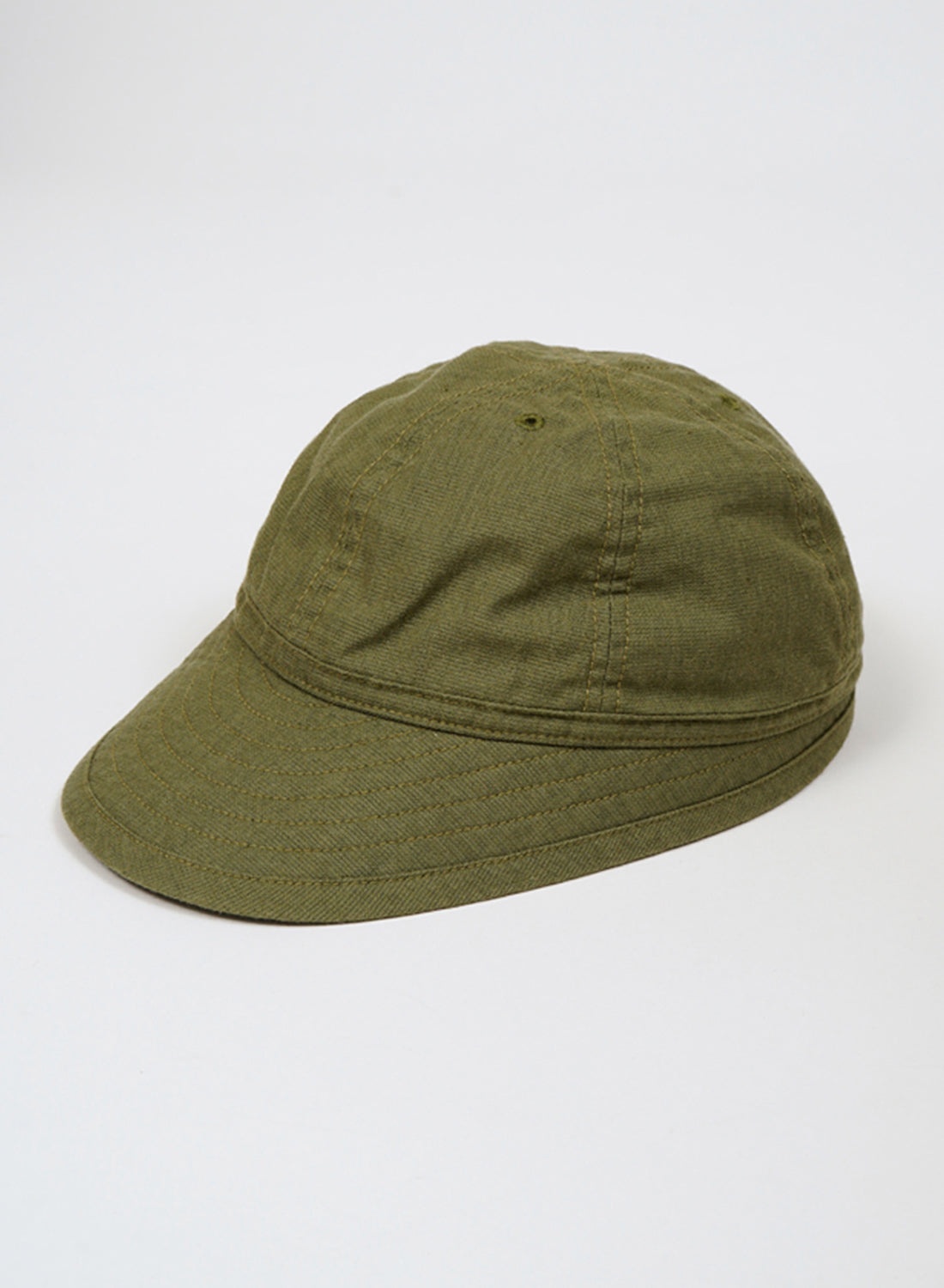 40's US Army Cap Fade Cloth in Green - 1