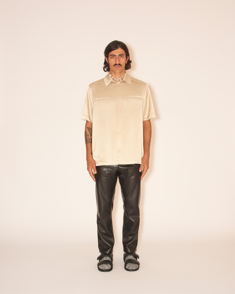 Nanushka MALAN - Short sleeve shirt - Eucalyptus outlook