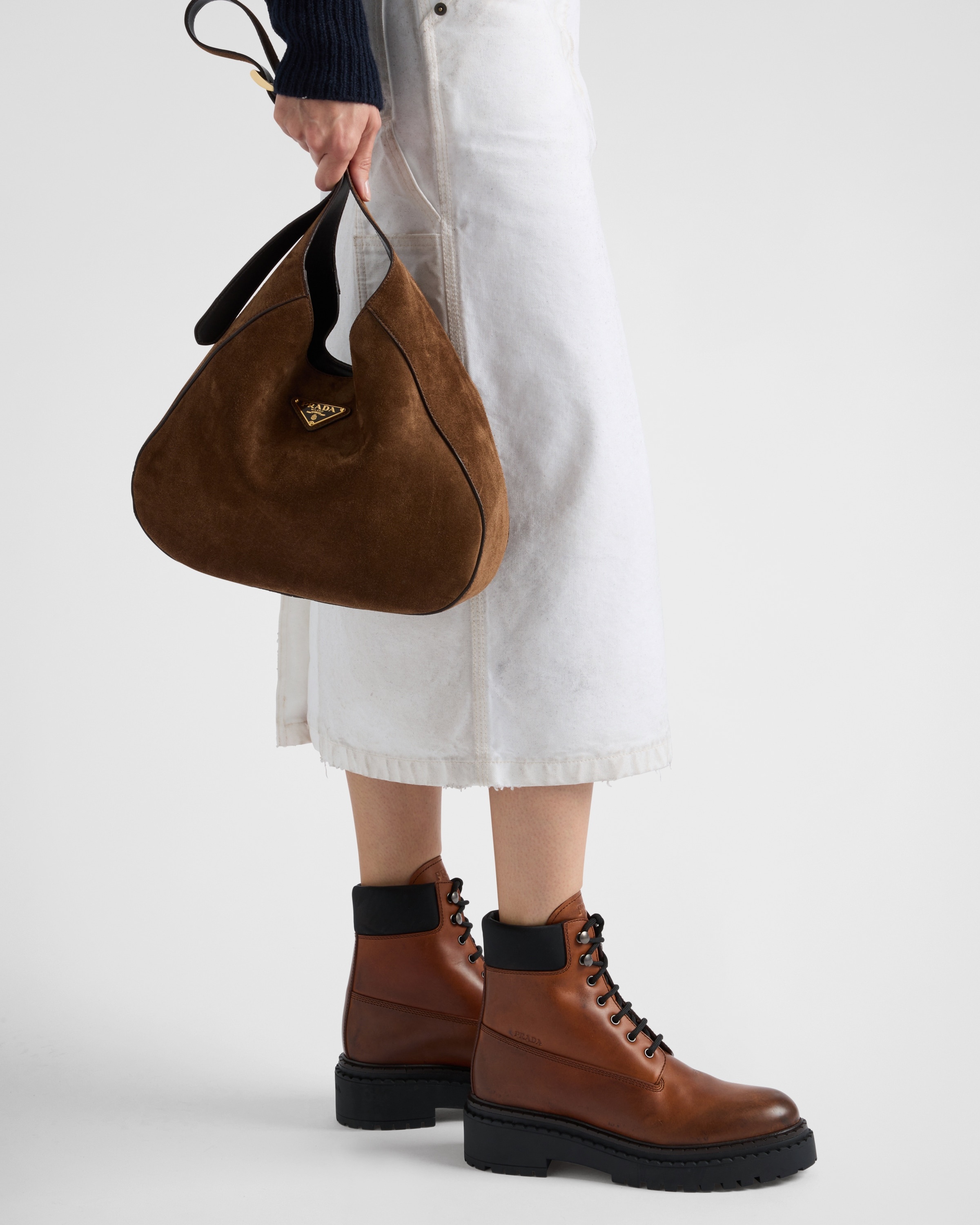 Leather and Re-Nylon booties - 3