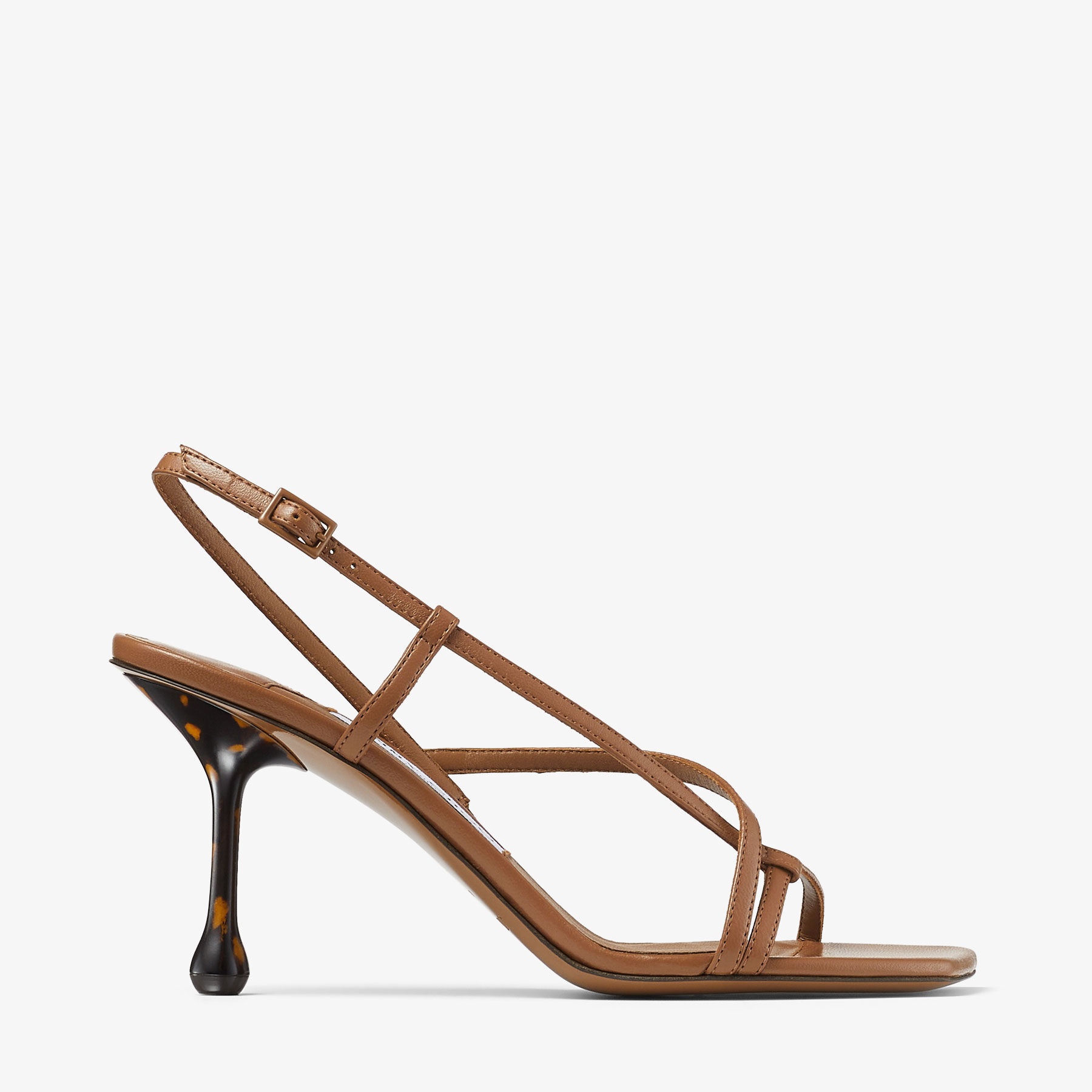 Etana 80
Tan/Tortoise Nappa Leather Sandals - 1