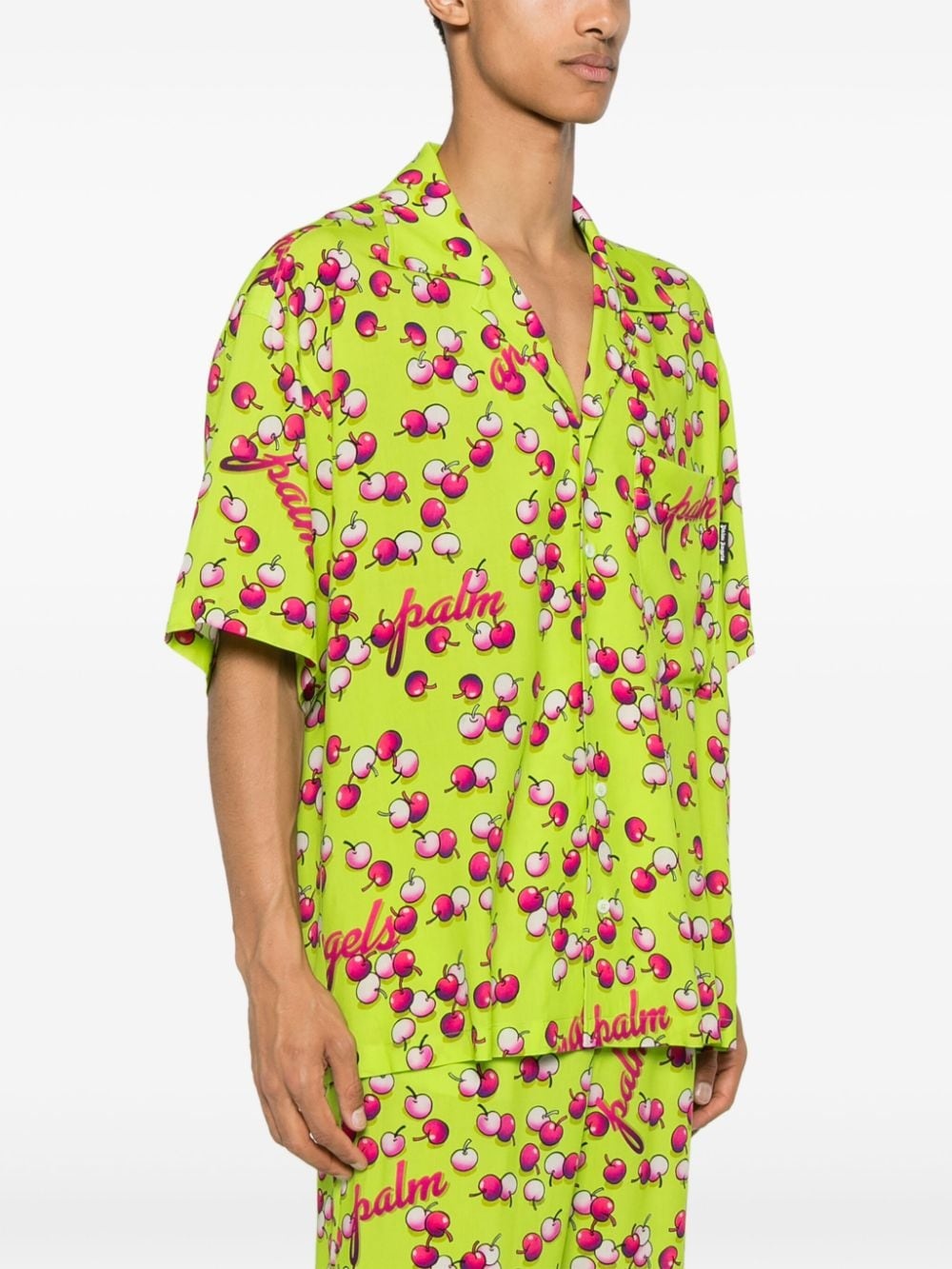 cherry-print shirt - 3