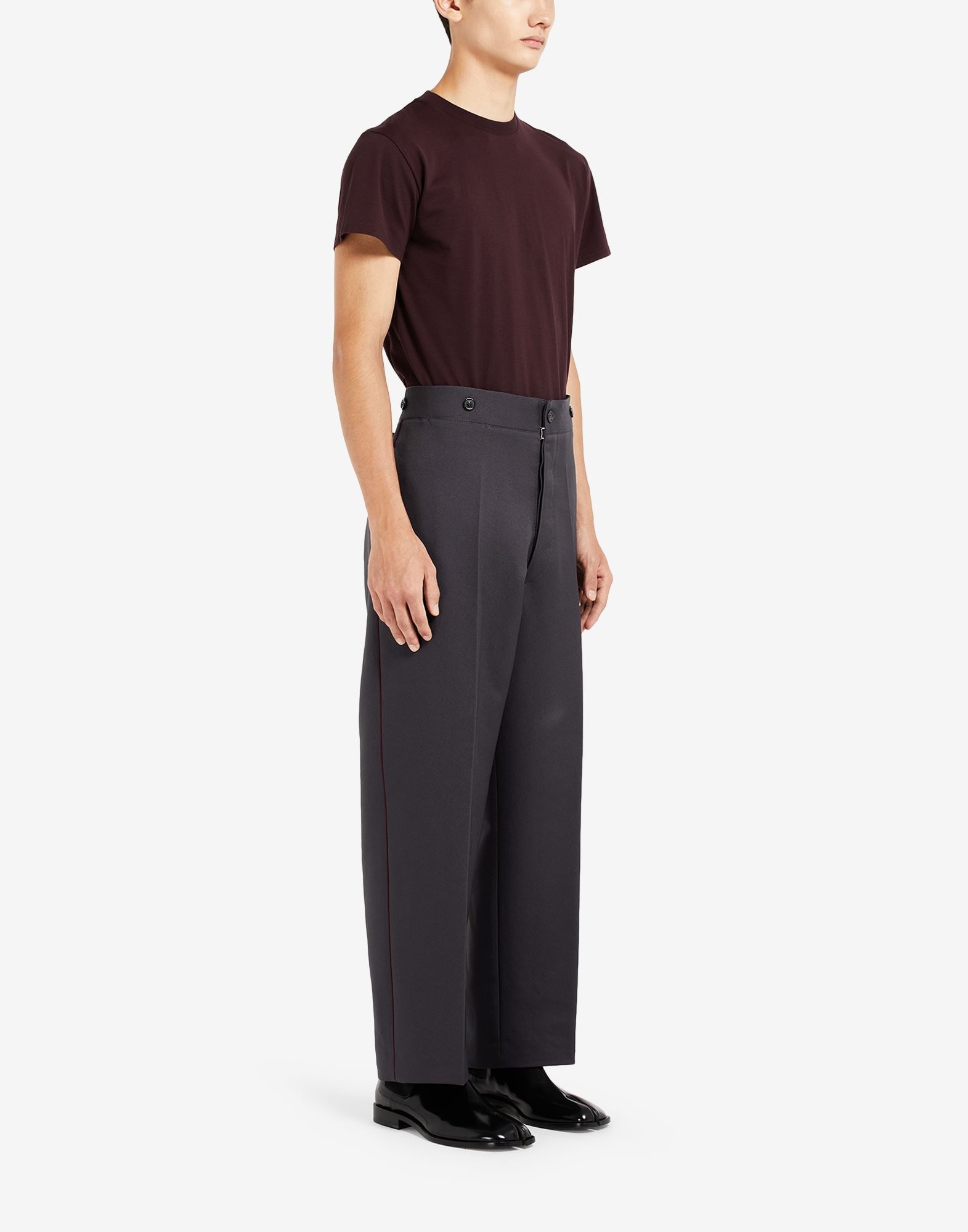 Pleat cropped trousers - 3