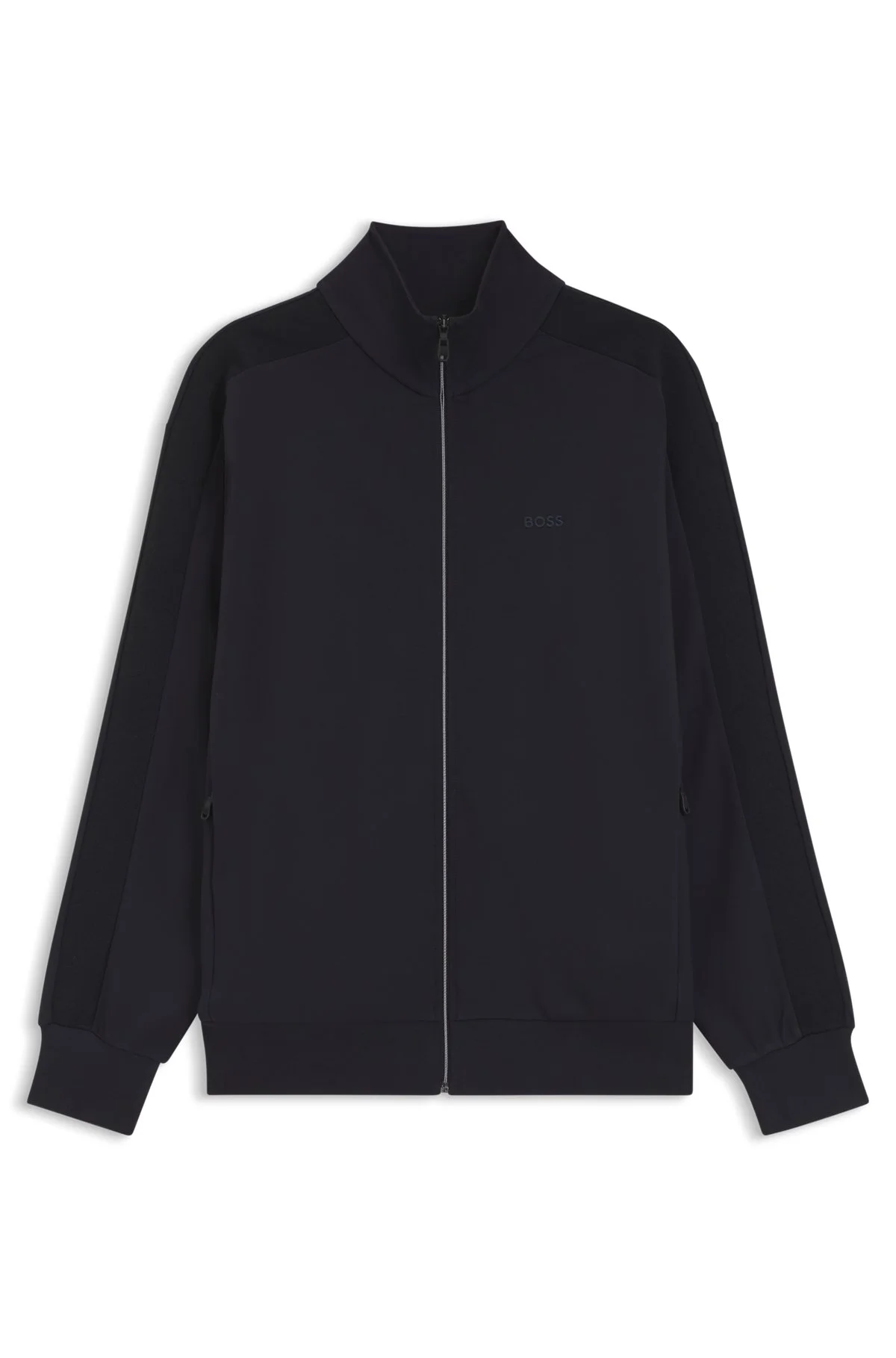 REGULAR-FIT SWEATSHIRT WITH TONAL JACQUARD TAPE - 1