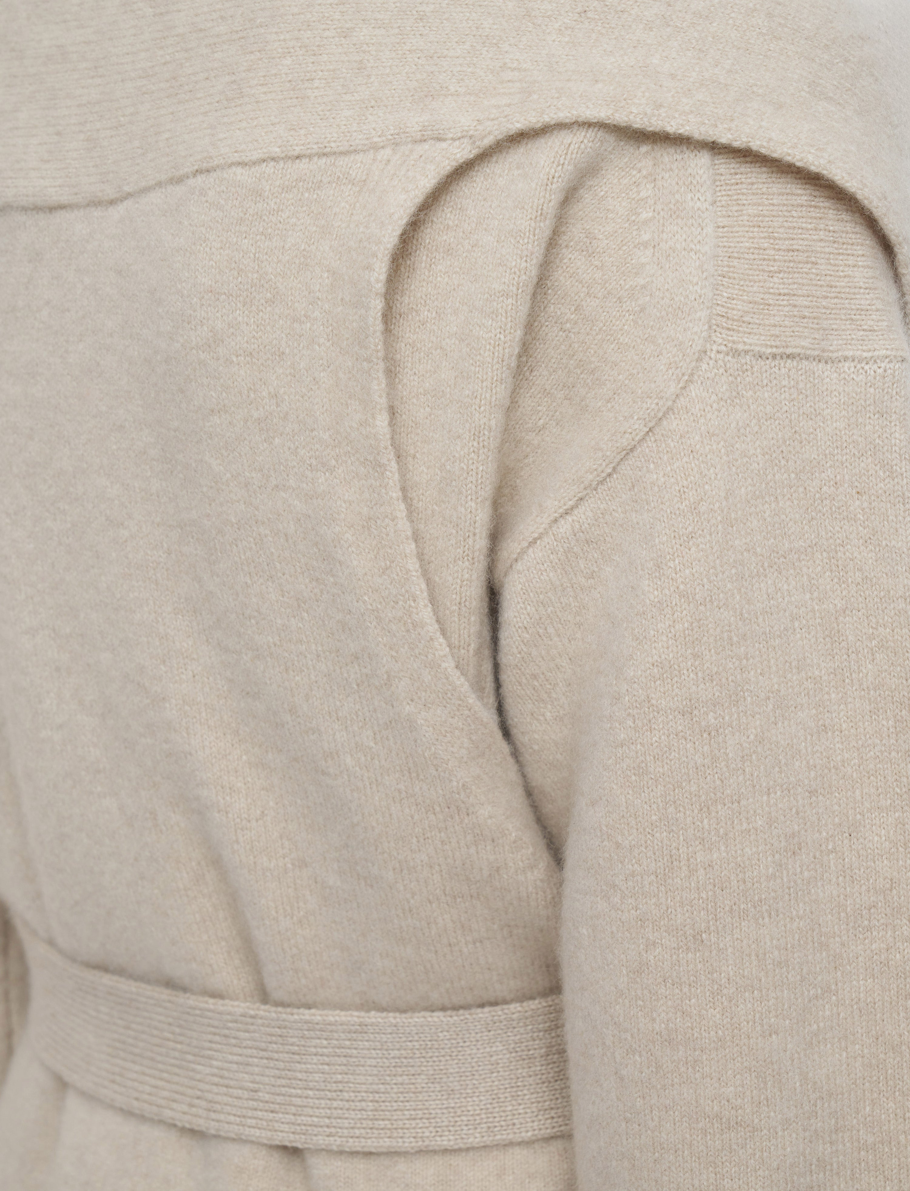 Brushed Cashmere Sleeveless Wrap - 7