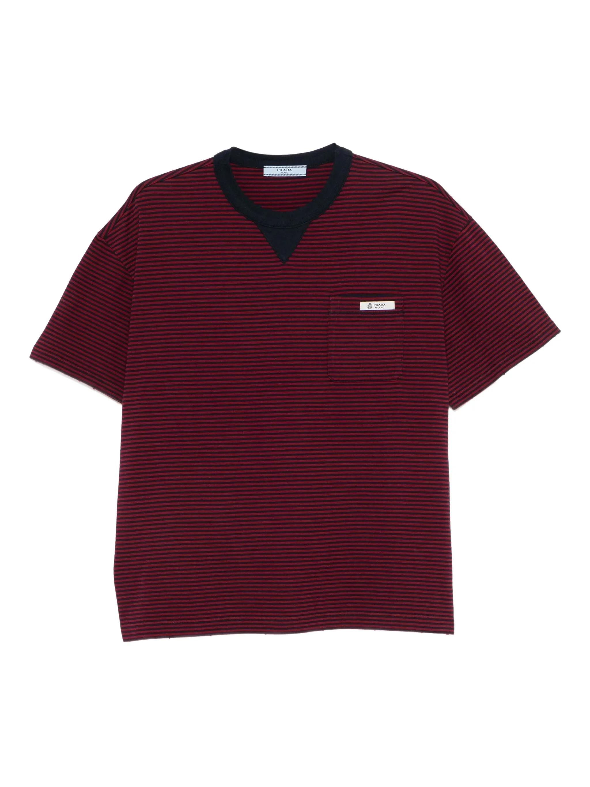 Prada Striped Pocket T-shirt - 1