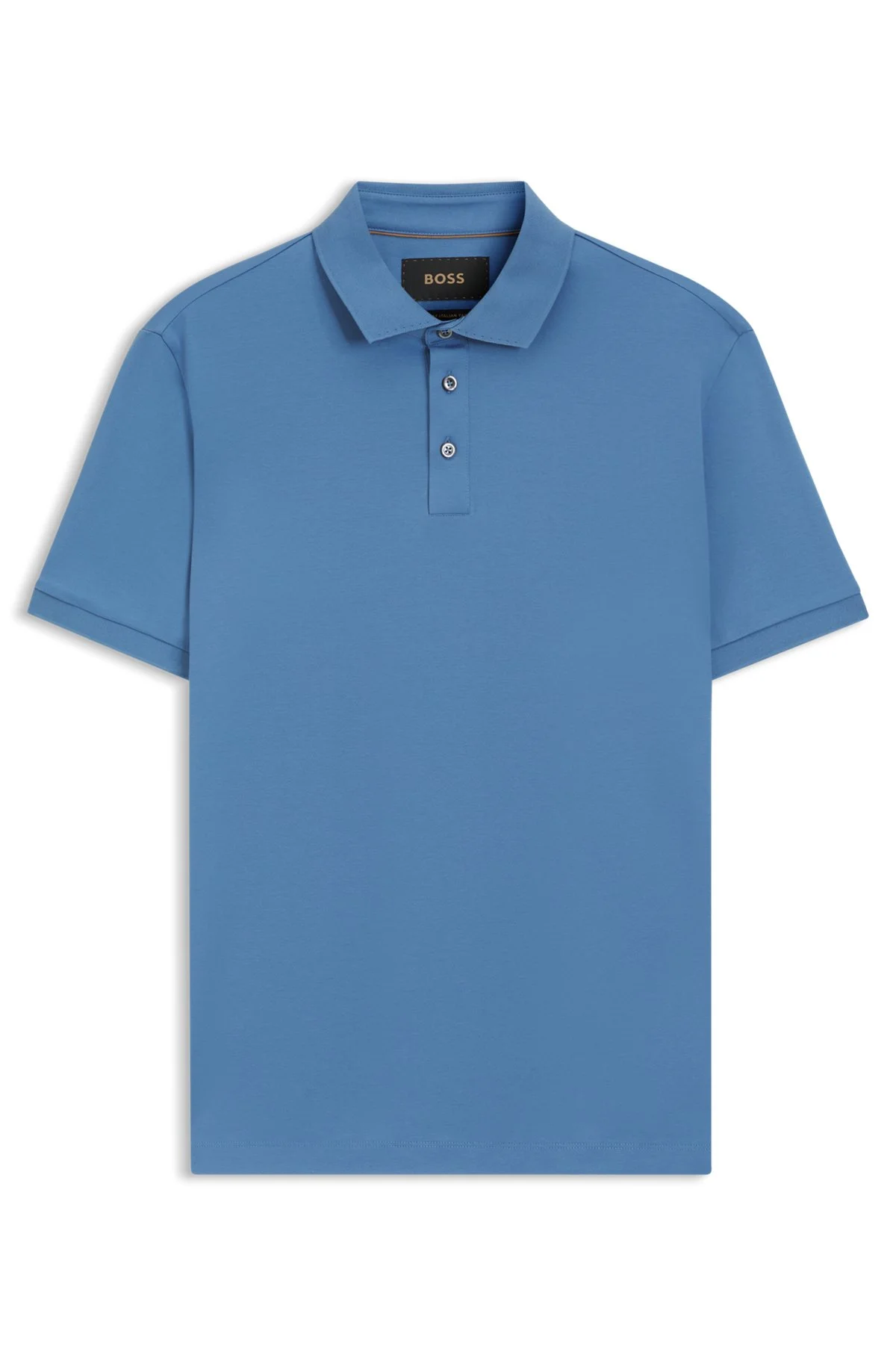 REGULAR-FIT POLO SHIRT IN MERCERIZED ITALIAN COTTON - 1