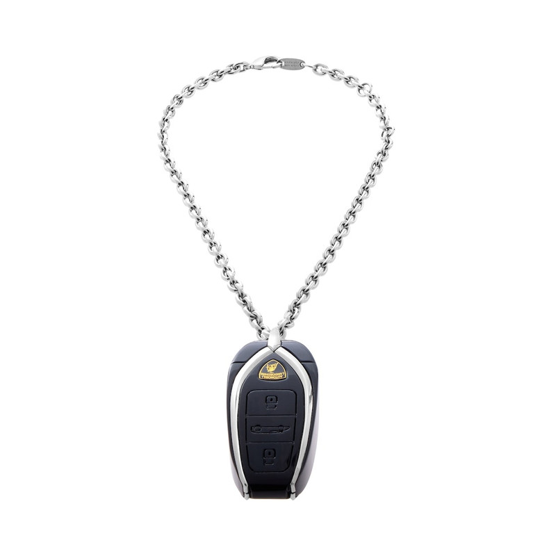 Balenciaga | Automobili Lamborghini Car Key Necklace  in Silver/black 1