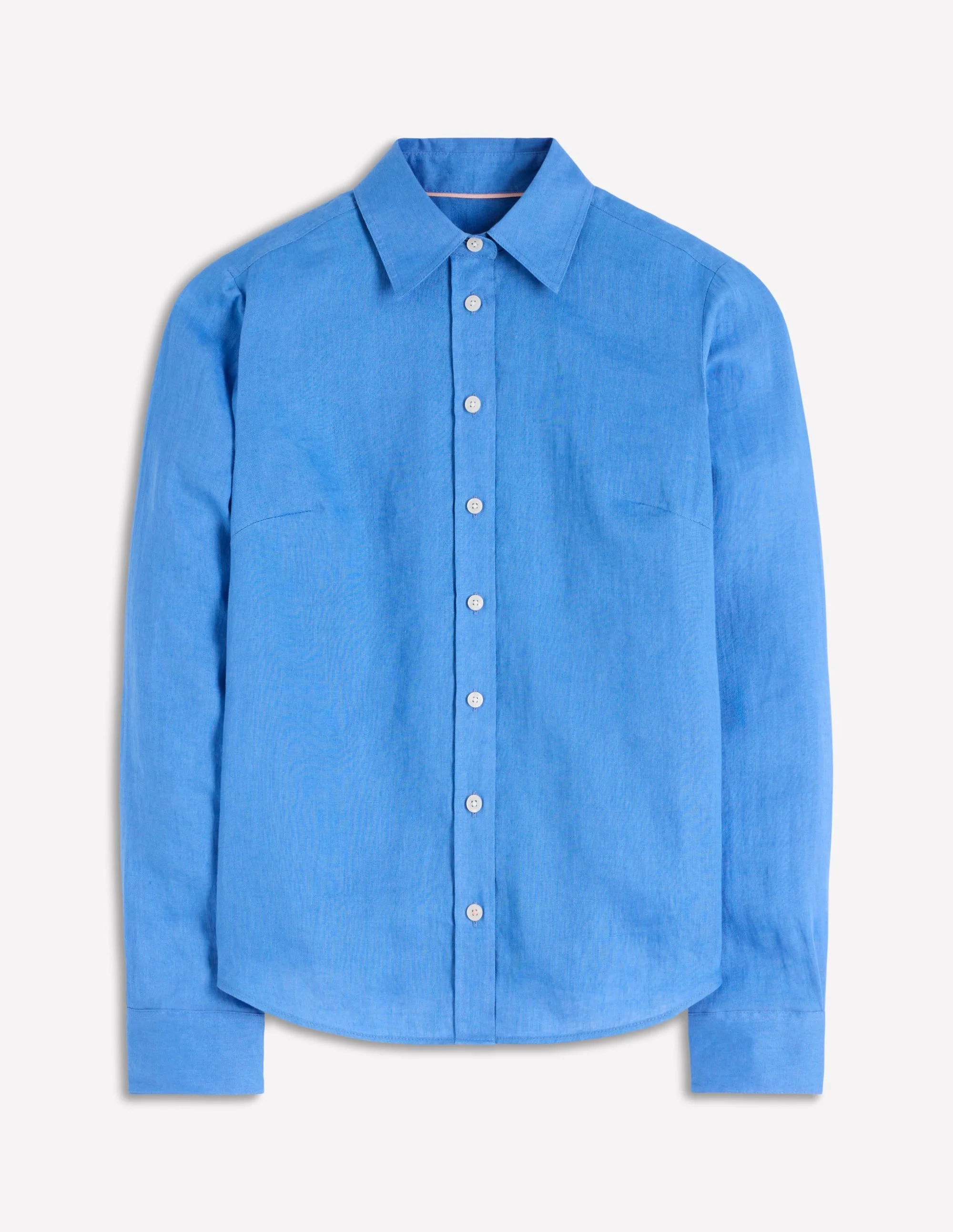 Sienna Linen Shirt-Regatta Blue - 1