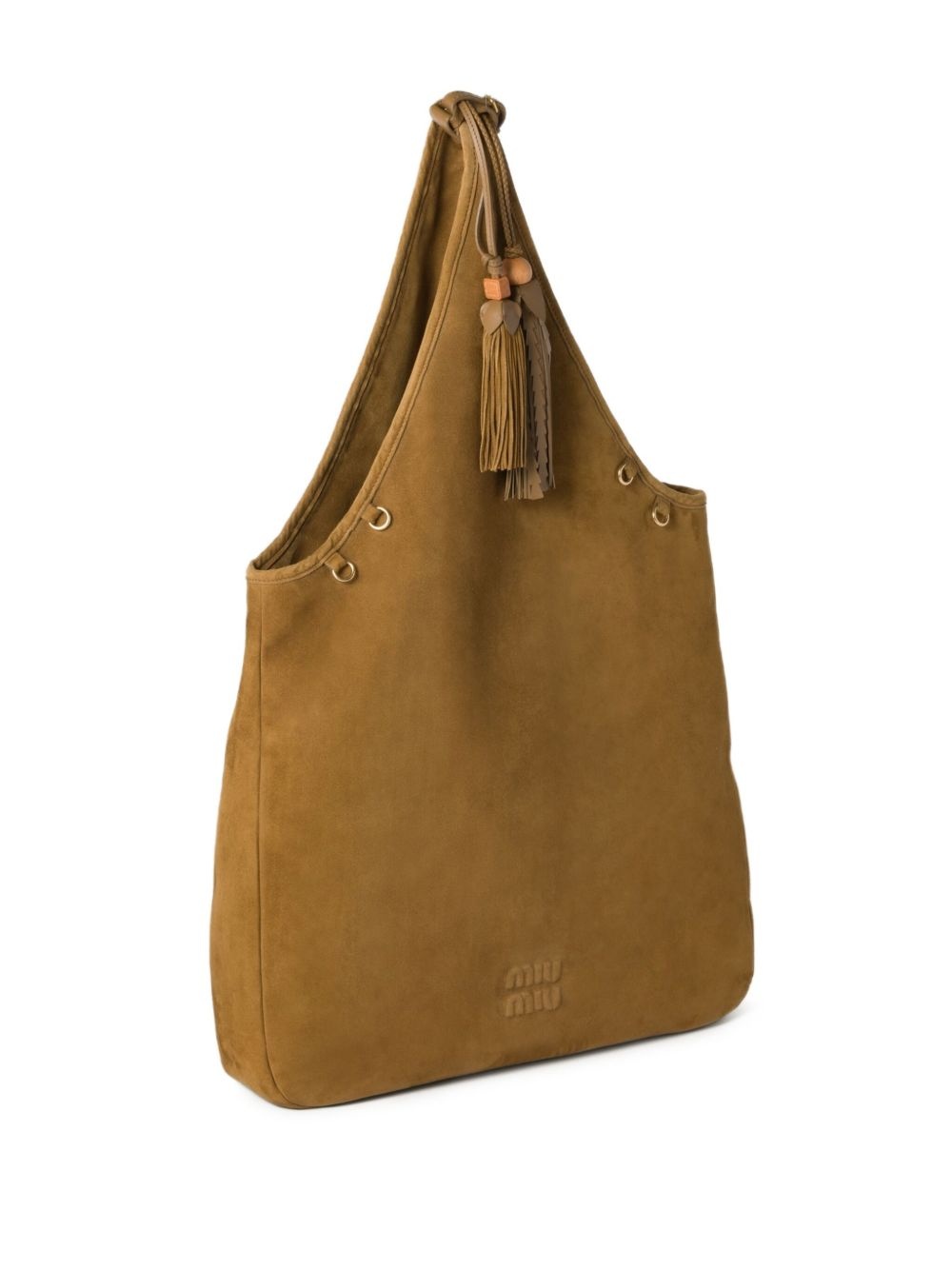 tassel-detail suede tote bag - 3