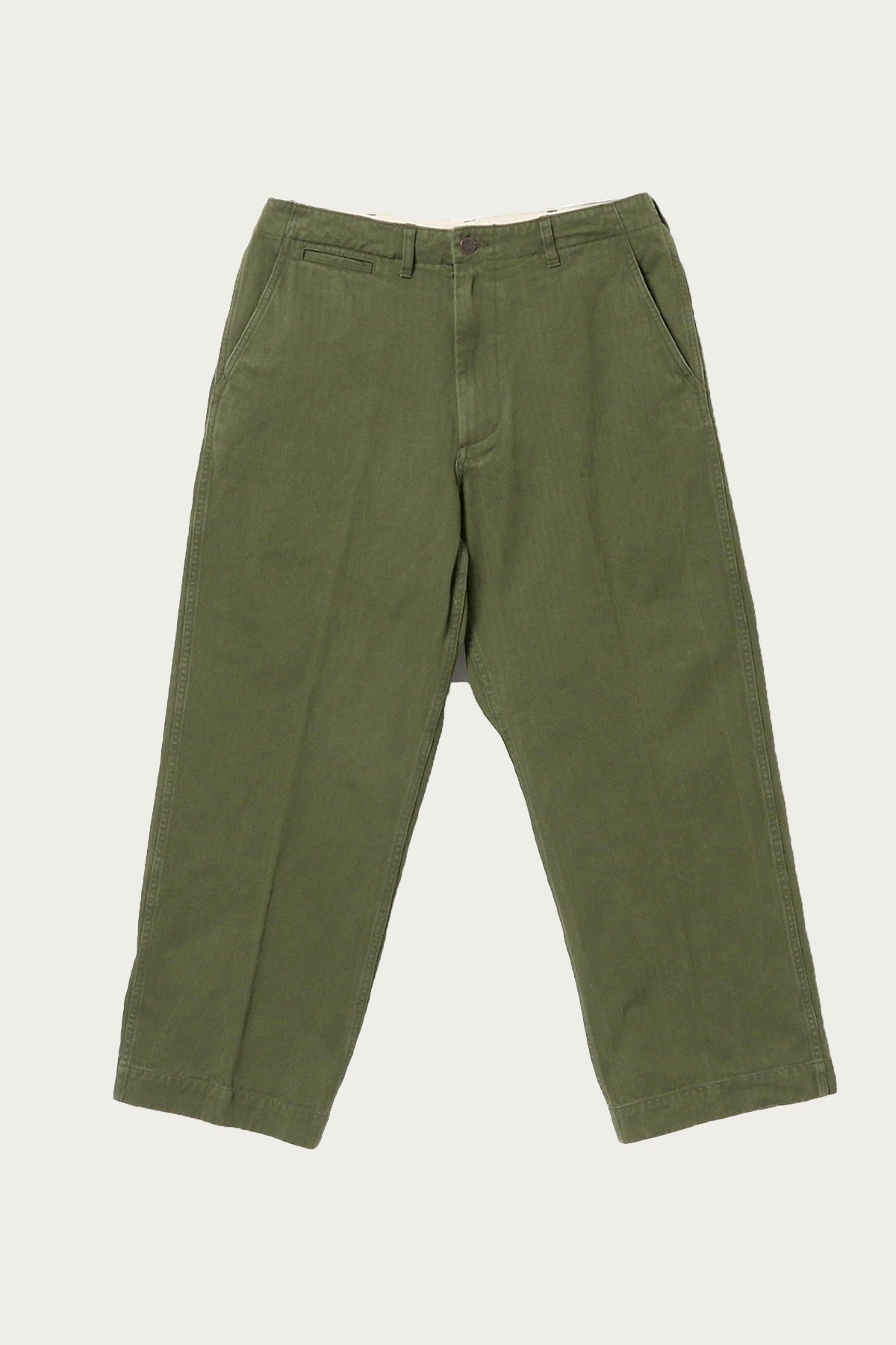 MIL Trousers Herringbone - Olive - 1