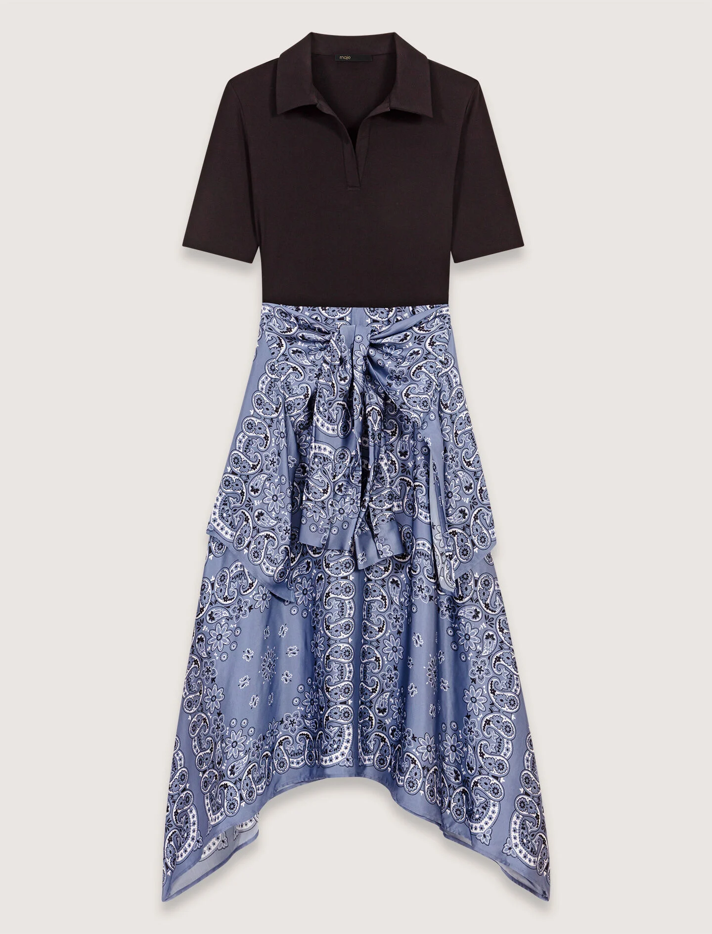 Layered-effect patterned dress - 1