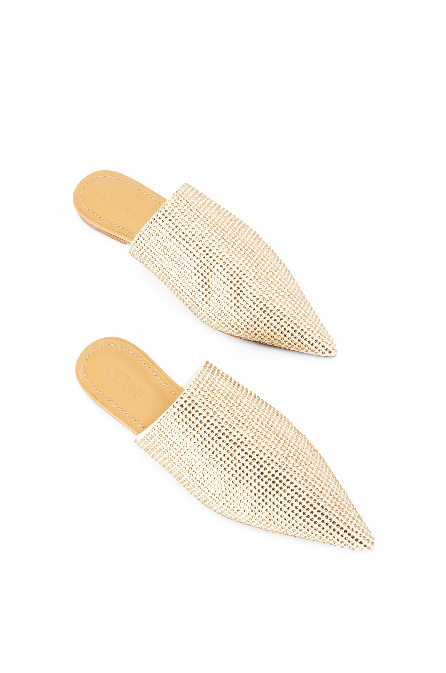 Pointy slipper in suede and crystal - 3